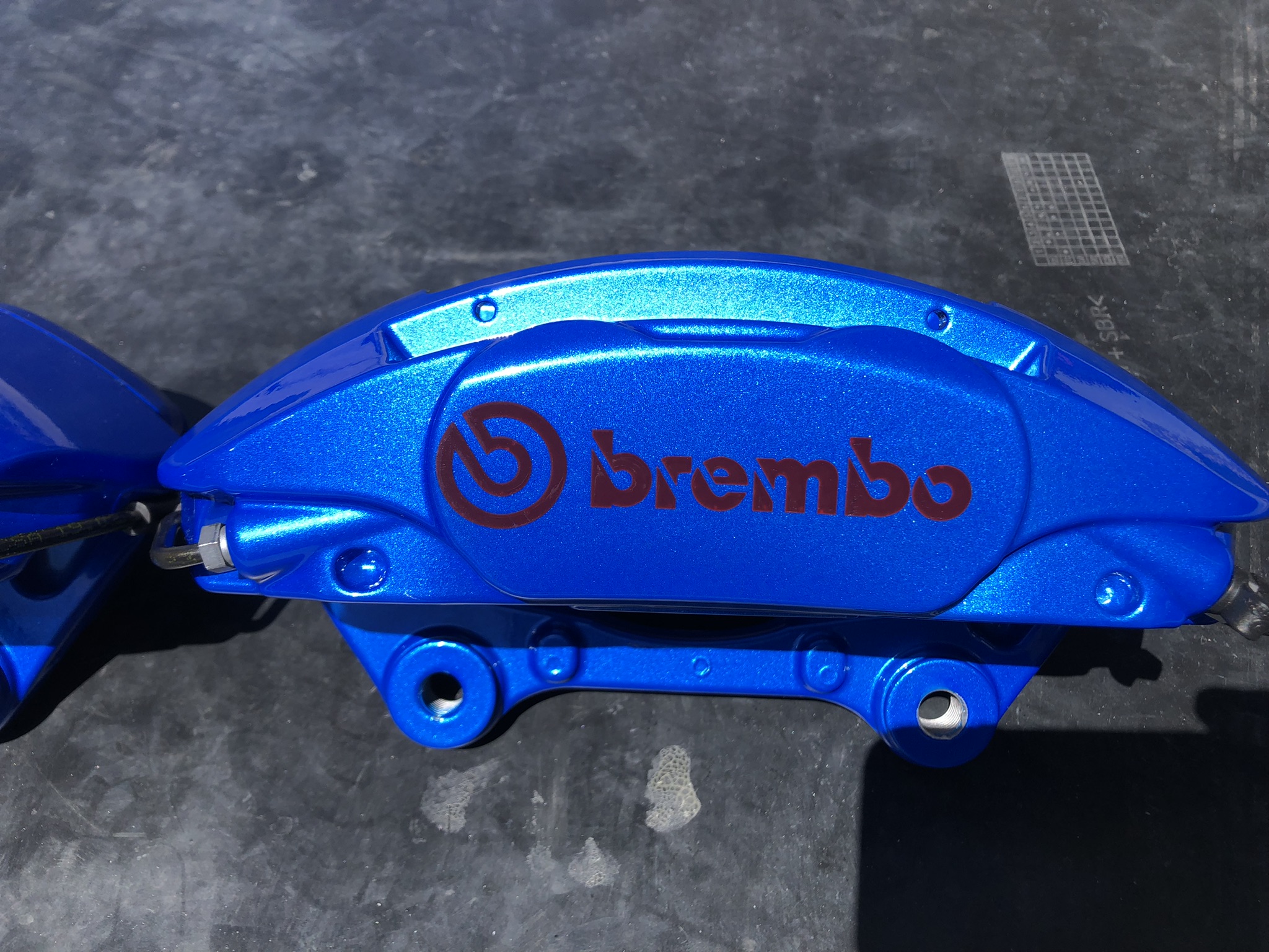Metallic Blue Brembo Caliper