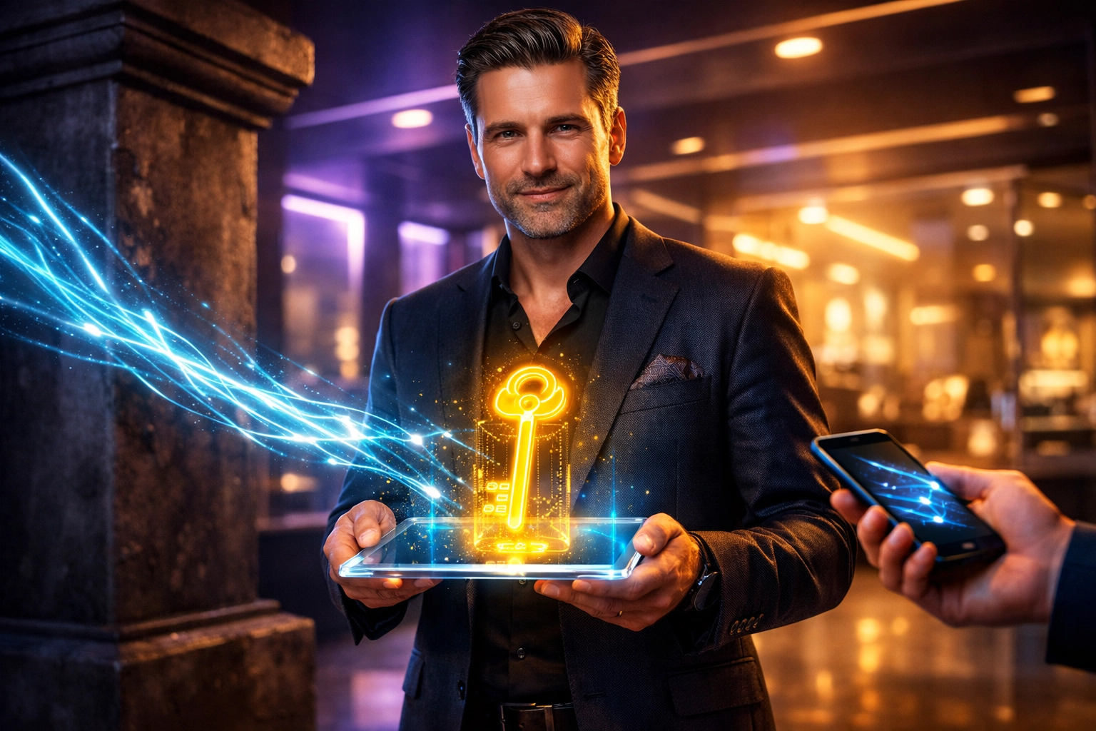 Merchant using a self-custody crypto POS to process secure, direct payments and bypass high bank fees.