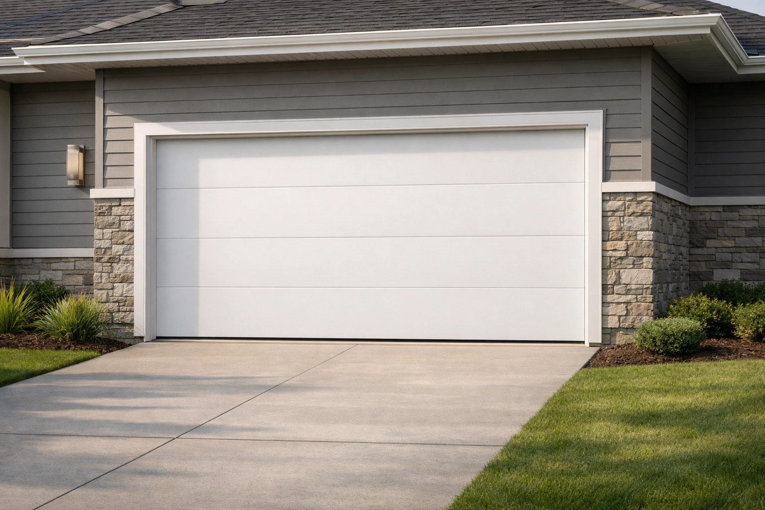 Modern residential garage door installation showcasing professional garage door repair services