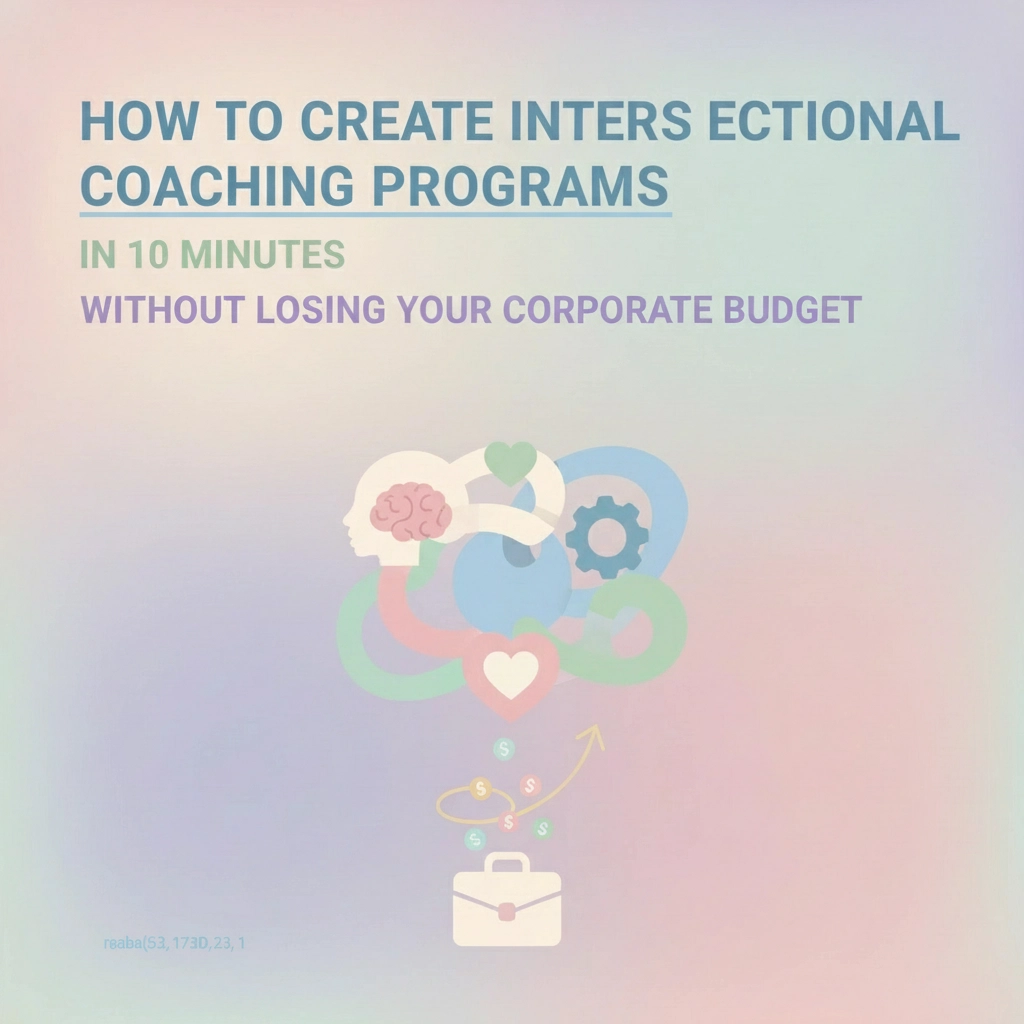 How to Create Intersectional Coaching Programs in 10 Minutes Without Losing Your Corporate Budget