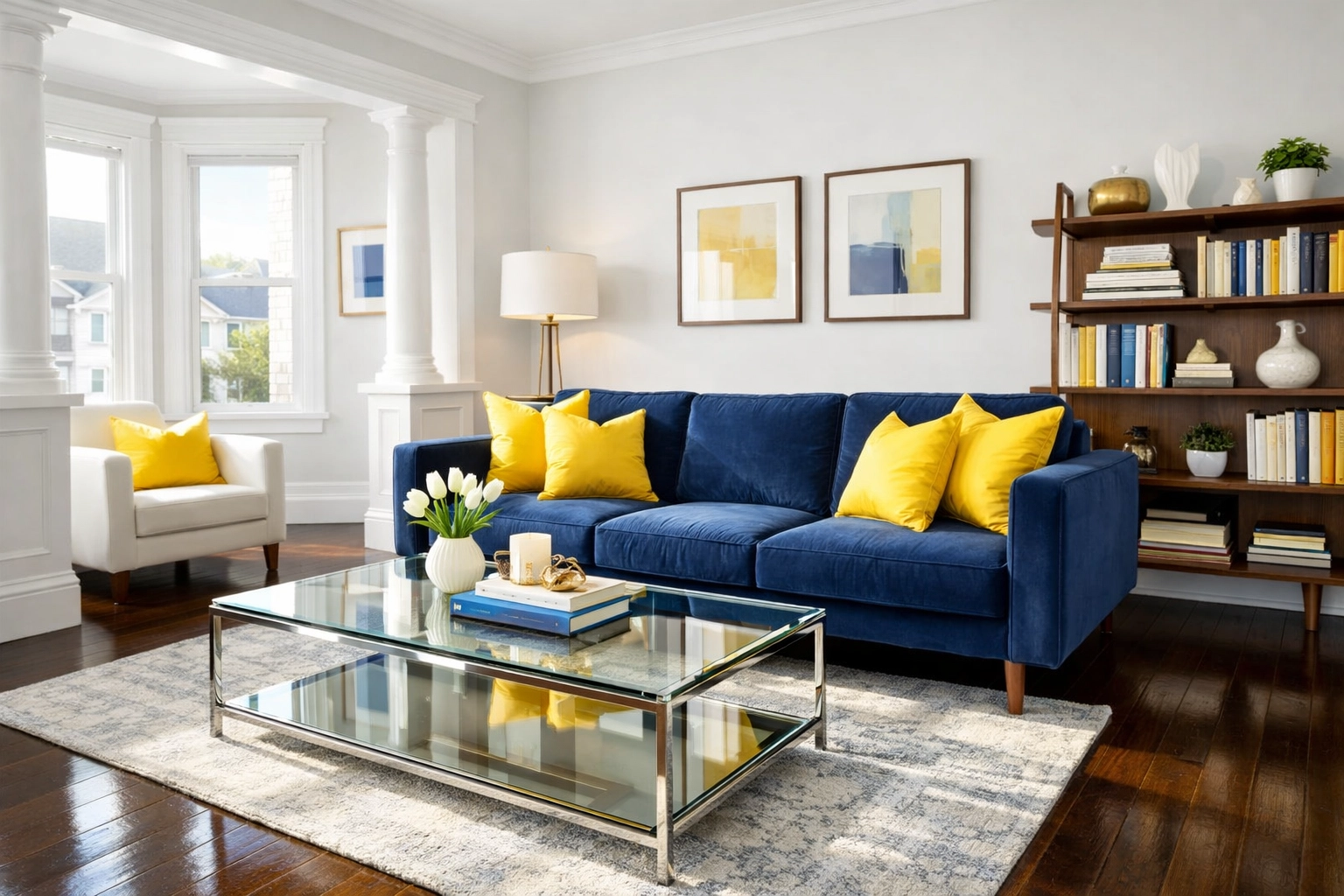 Spotless modern living room in Worcester showing the high standards of deep cleaning Worcester professionals.