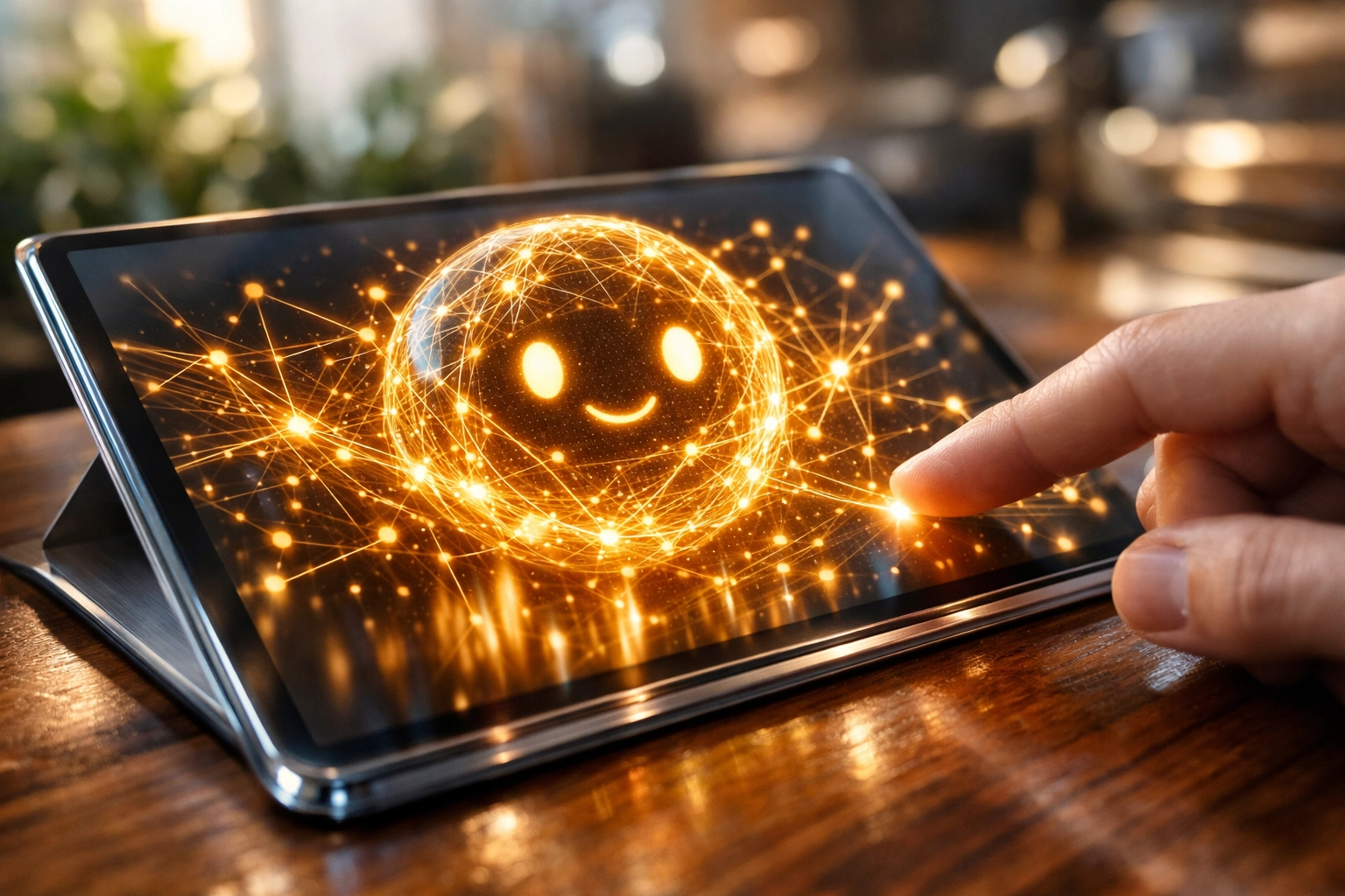 Diseño web profesional e integración de IA en una tablet para optimizar estrategias digitales.