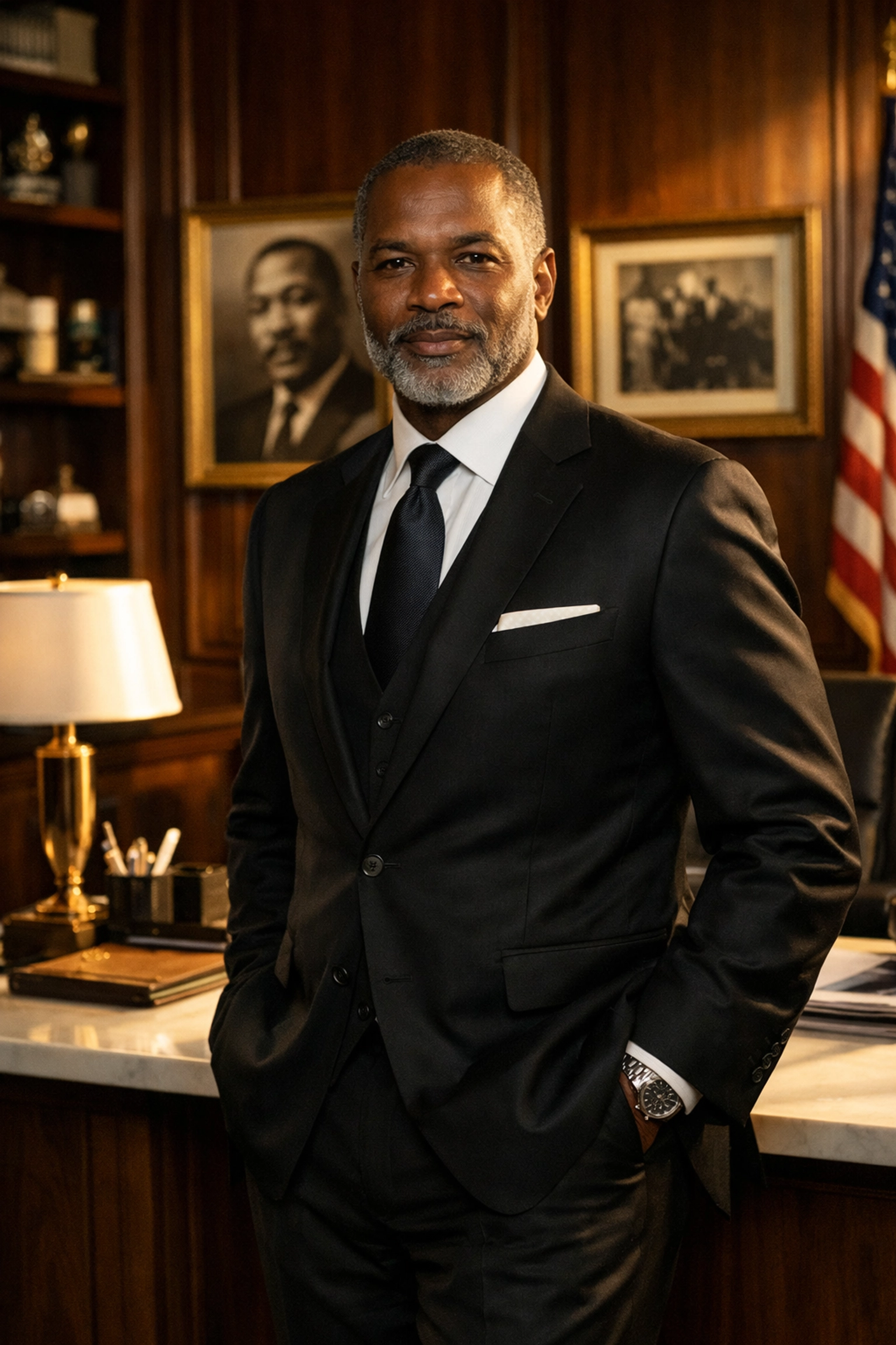 Buying Black Matters: How Your Daily Shopping Rebuilds the Spirit of Tulsa’s Black Wall Street Black entrepreneur in a professional office representing economic leadership and community investment.