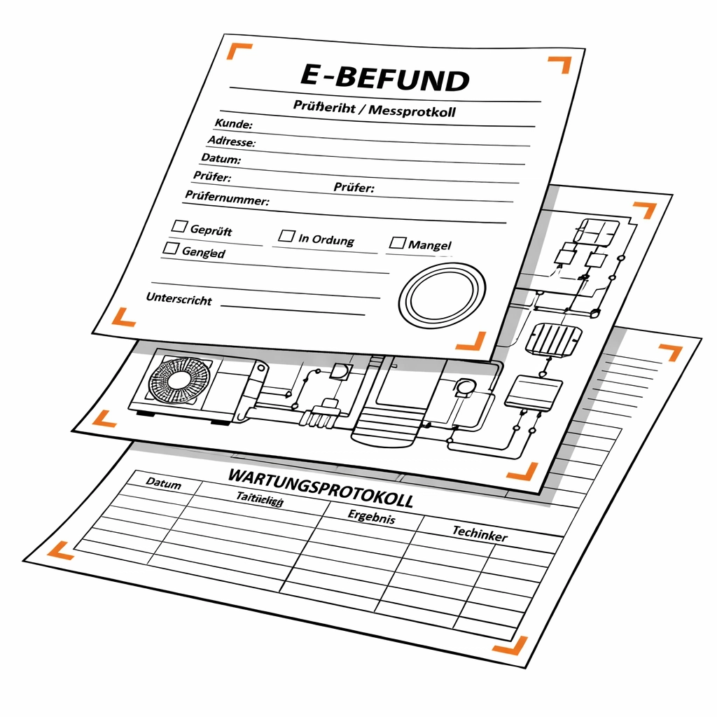 E-Befund und Wartungsdokumentation für Wärmepumpen Reparatur Wien