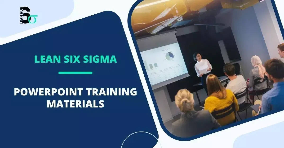 Instructor delivering a Lean Six Sigma presentation