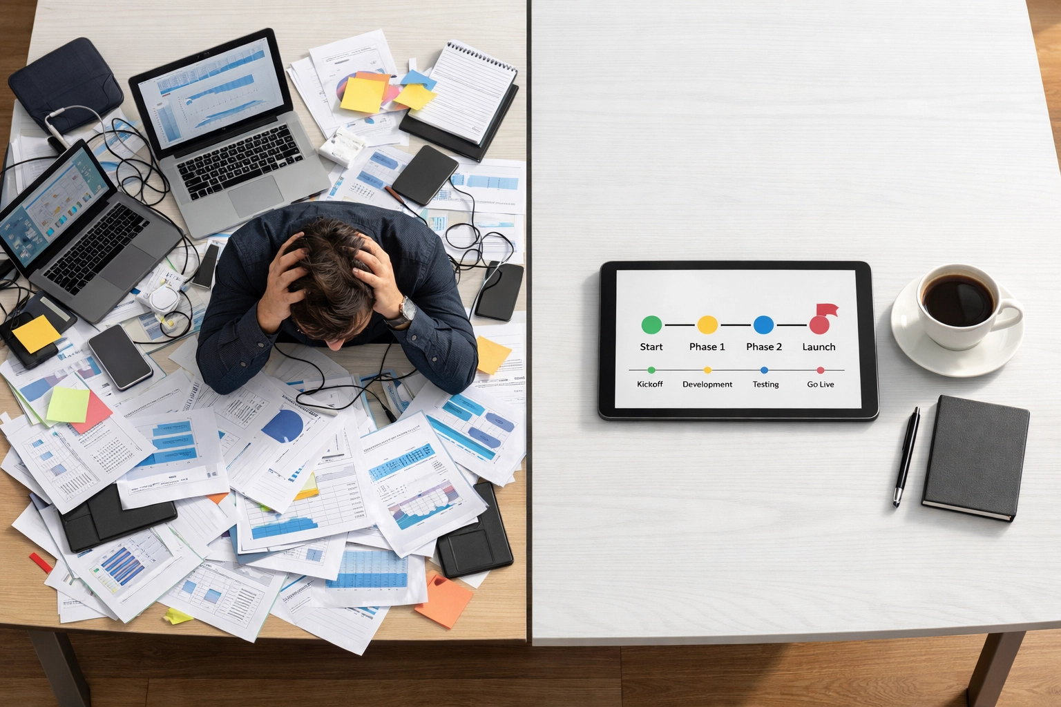 Phased ServiceNow implementation strategy: complex rollout versus simplified approach for manufacturing companies