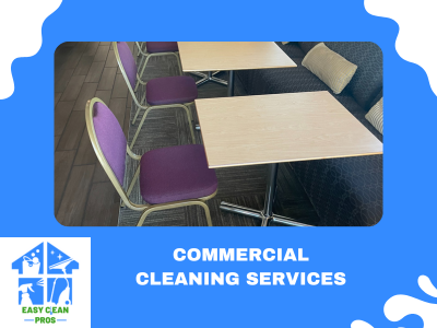 Clean and Sanitized Commercial Dining Area