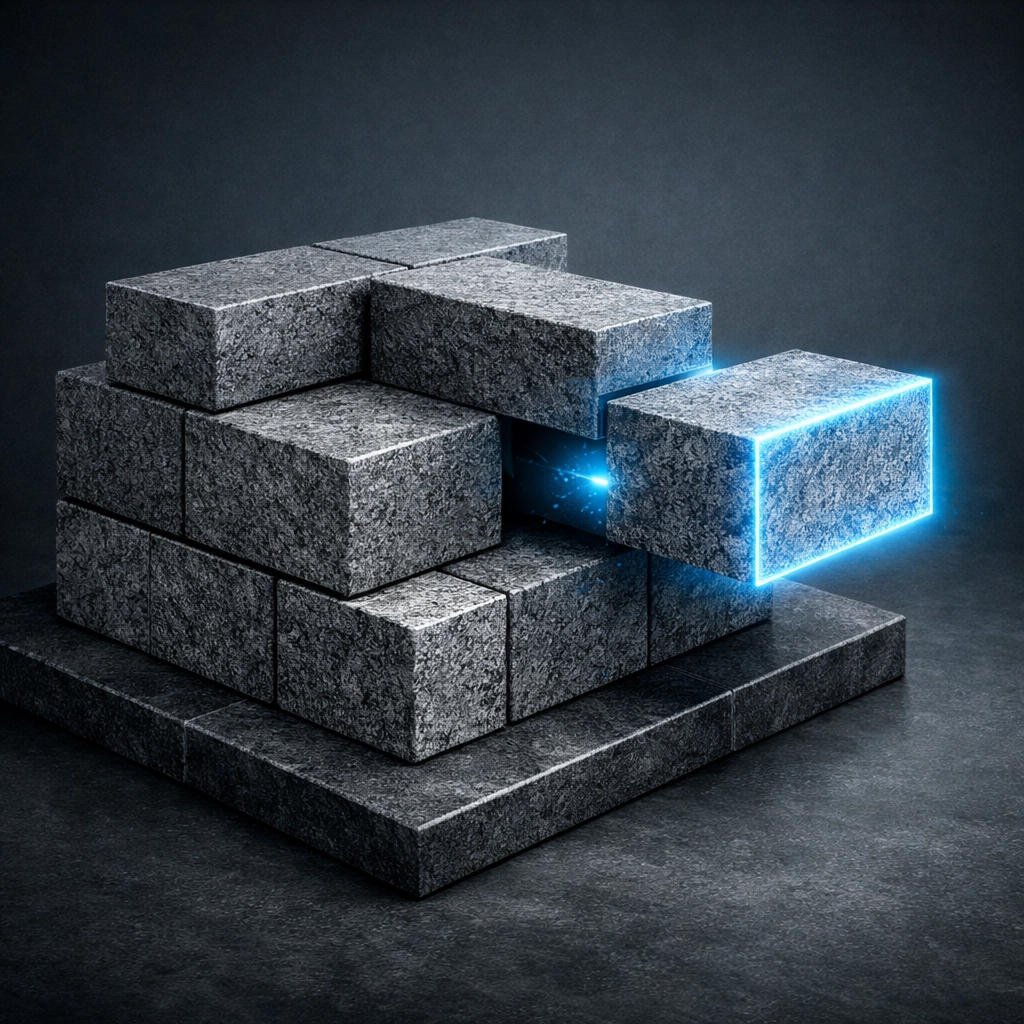 Interlocking stone blocks representing the solid foundation of a non-profit board of directors mission.
