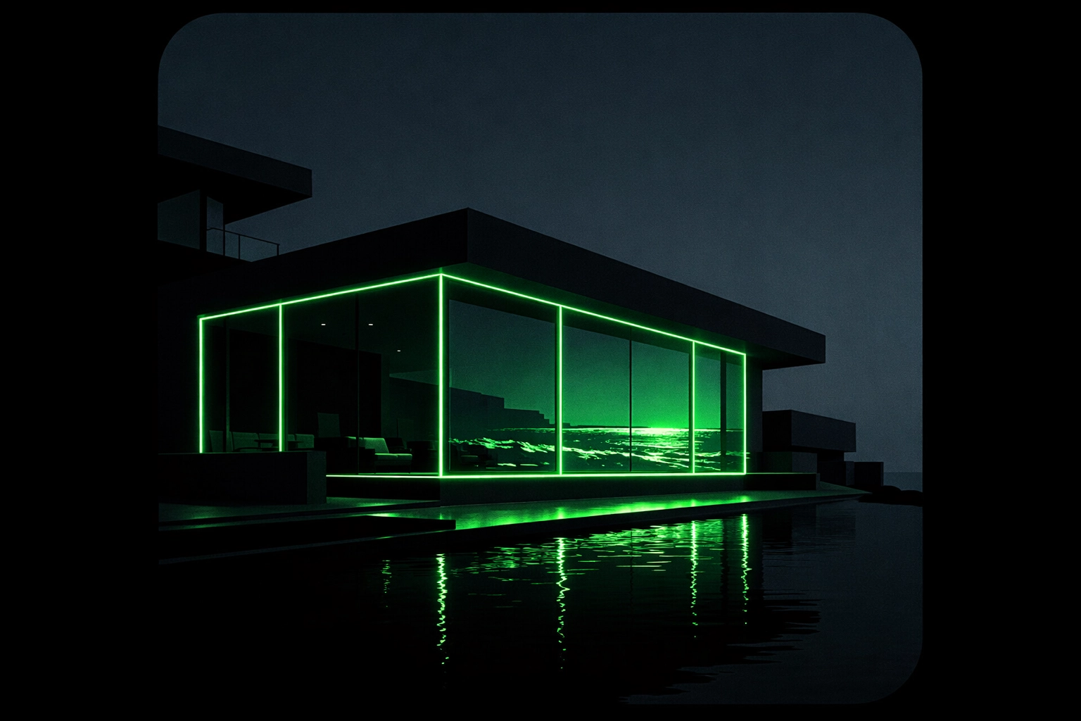 Pristine floor-to-ceiling windows on a luxury La Jolla home representing premium San Diego window cleaning leads.