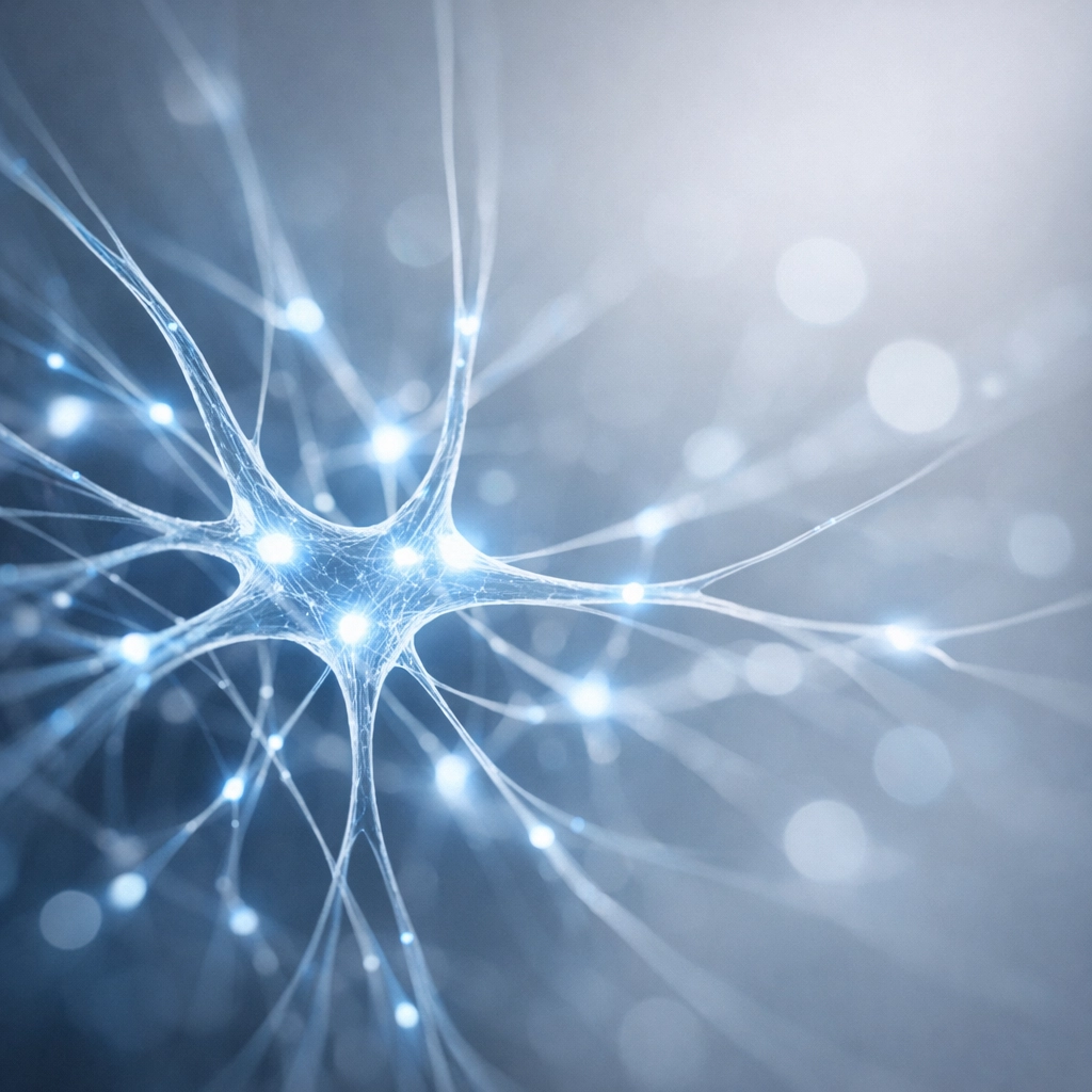 Glowing neural pathways representing nervous system repair and expanded adaptive capacity in the ARCHR²™ framework.