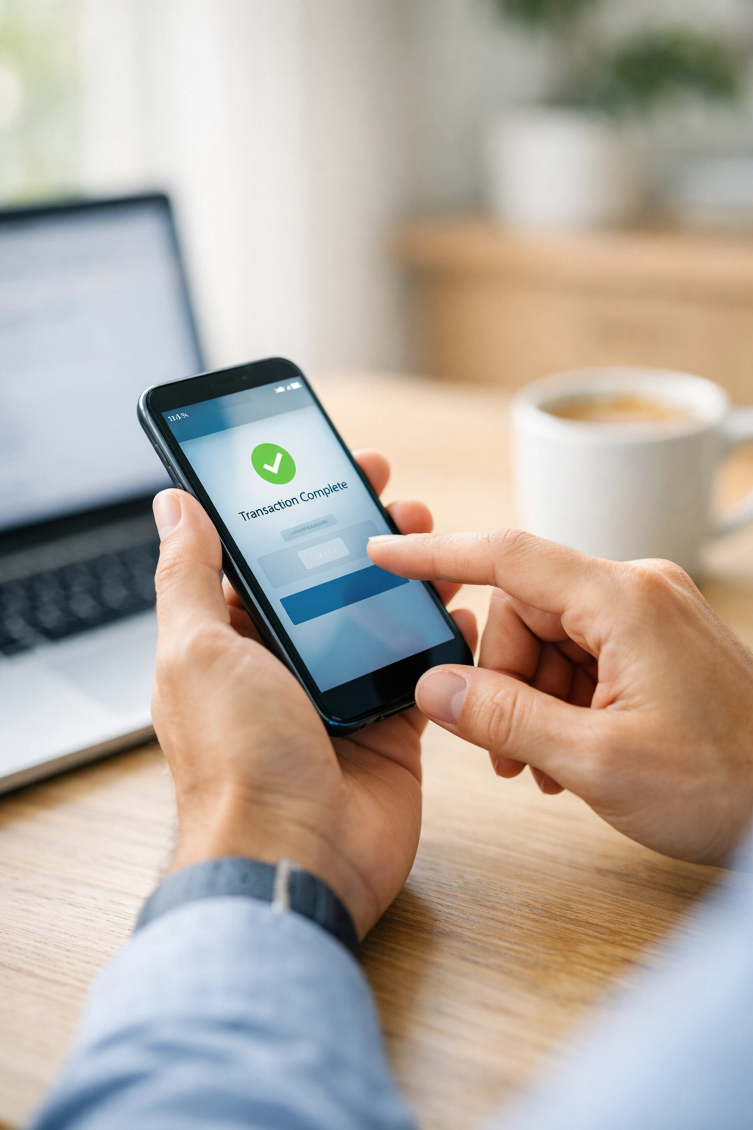 Demande de crédit rapide en ligne sur un téléphone pour un virement Interac instantané.