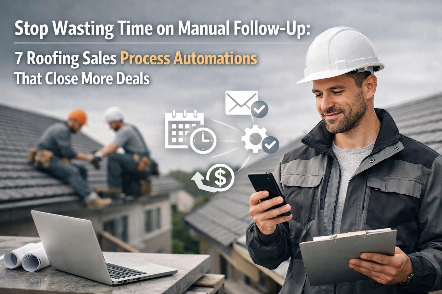[HERO] Stop Wasting Time on Manual Follow-Up: 7 Roofing Sales Process Automations That Close More Deals