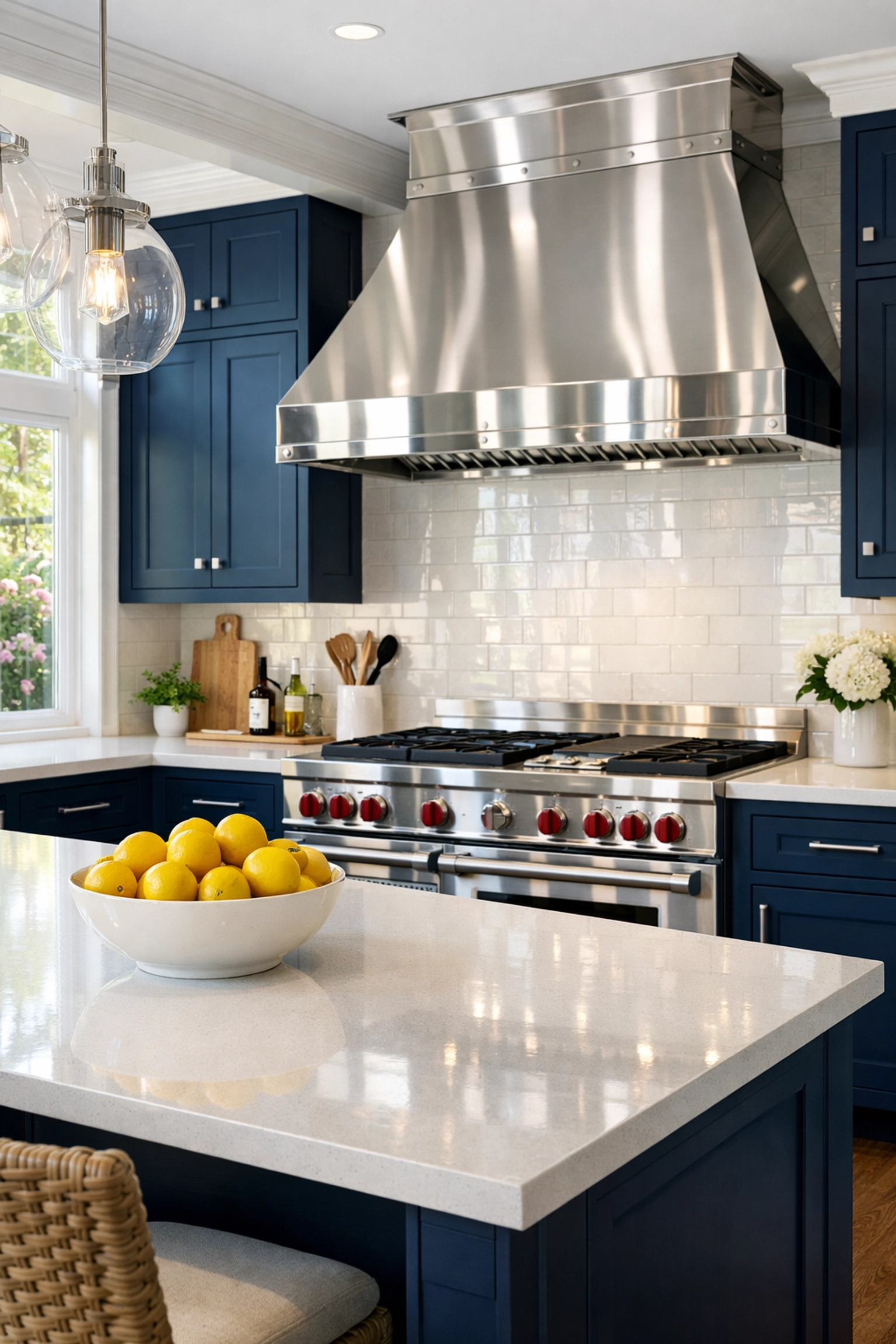 Pristine luxury kitchen in Weston, MA after a seasonal deep cleaning session.