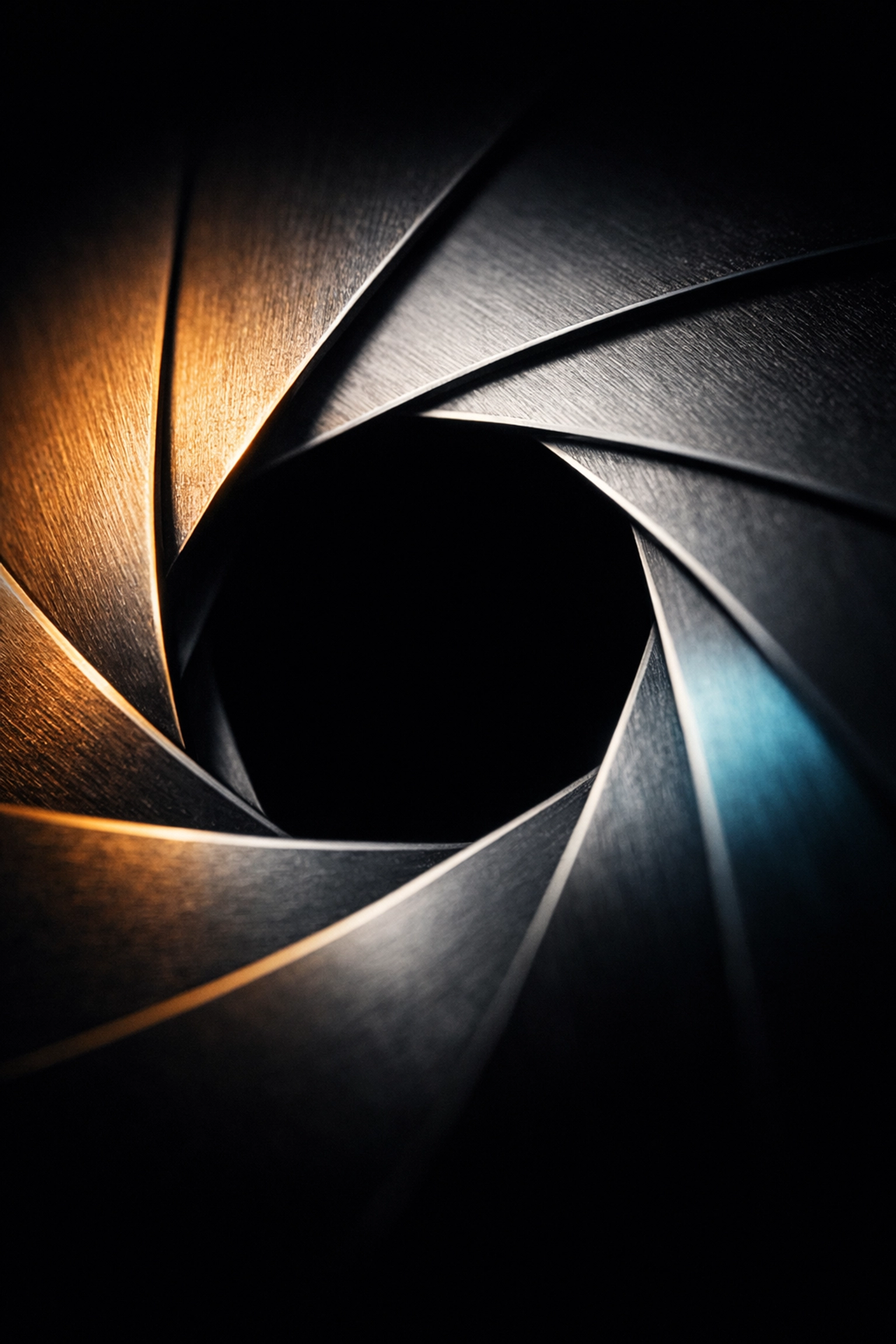 Sharp camera aperture blades detail, representing technical expertise of a commercial photographer in Miami.