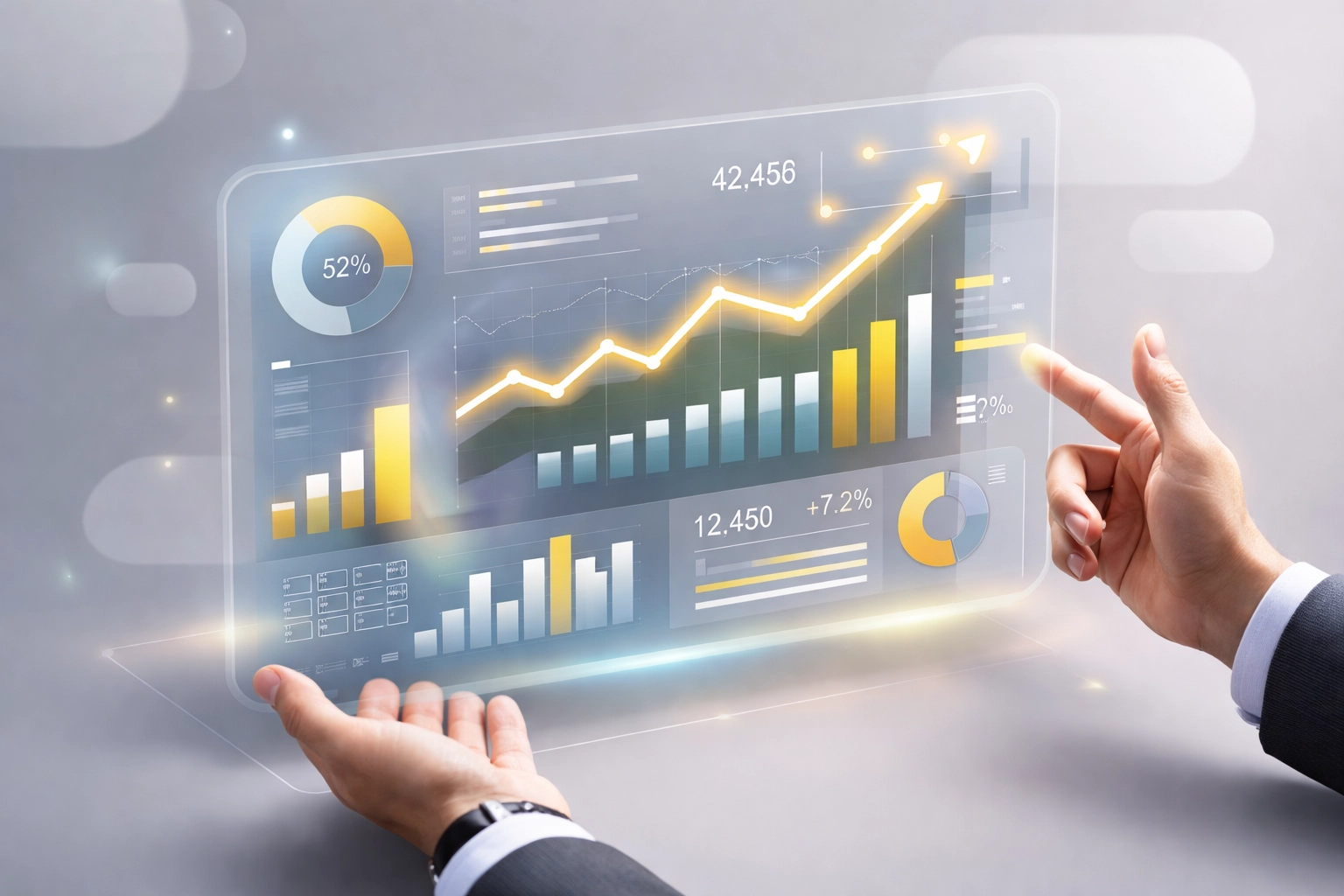 Analytics dashboard showing Amazon account management performance metrics and reporting data