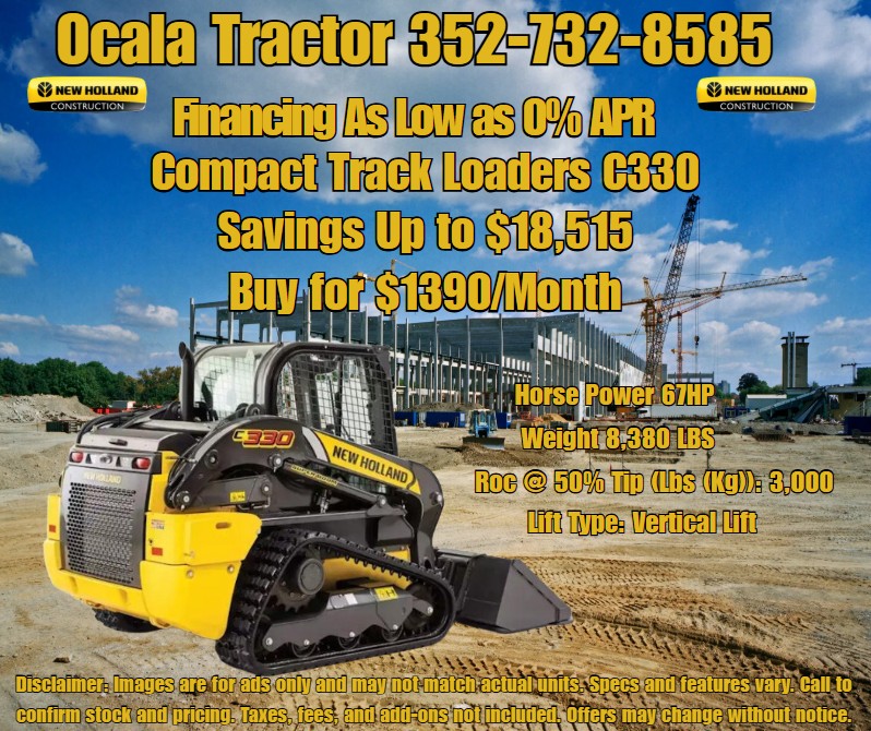 New Holland C330 Compact Track Loader Promotional Ad