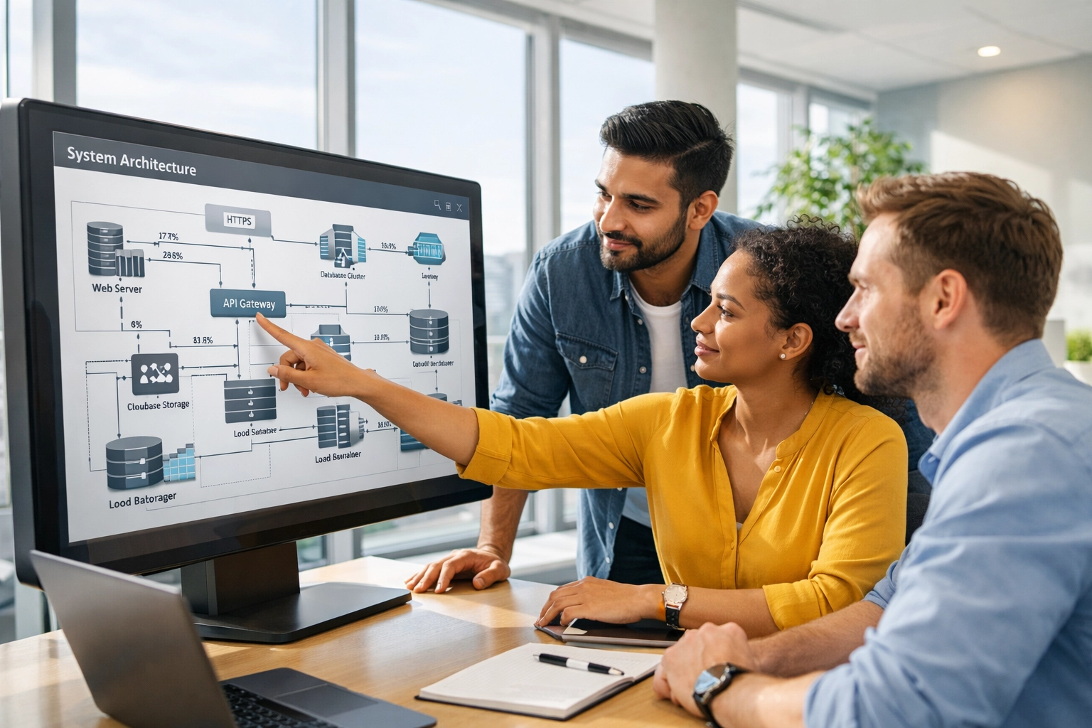 IT experts and a ServiceNow implementation partner conducting a platform architecture health check.