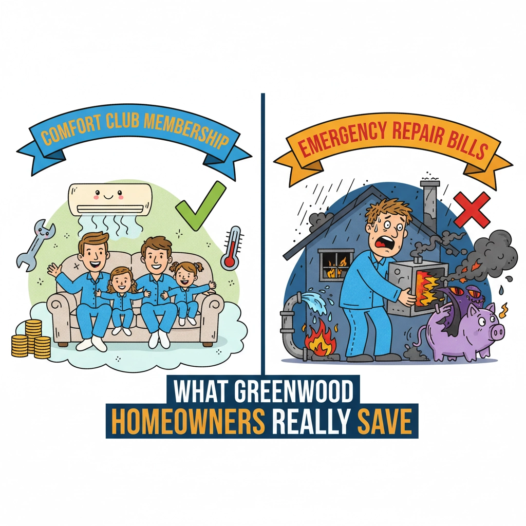 Comfort Club Membership vs Emergency Repair Bills: What Greenwood Homeowners Really Save
