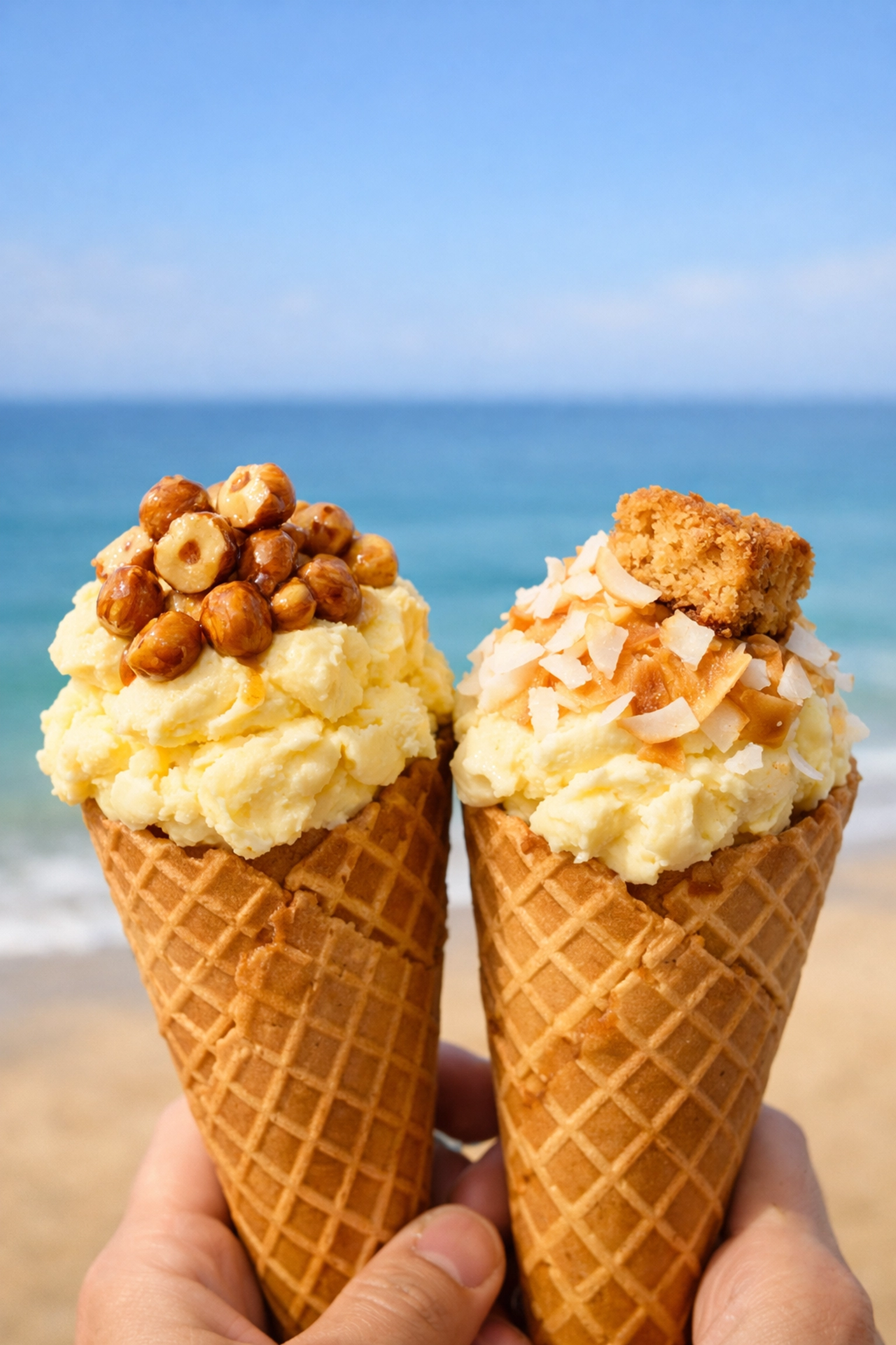 Famous Hedgehog and Fox ice creams at Chapel Porth beach, a top thing to do in Porthtowan, Cornwall.