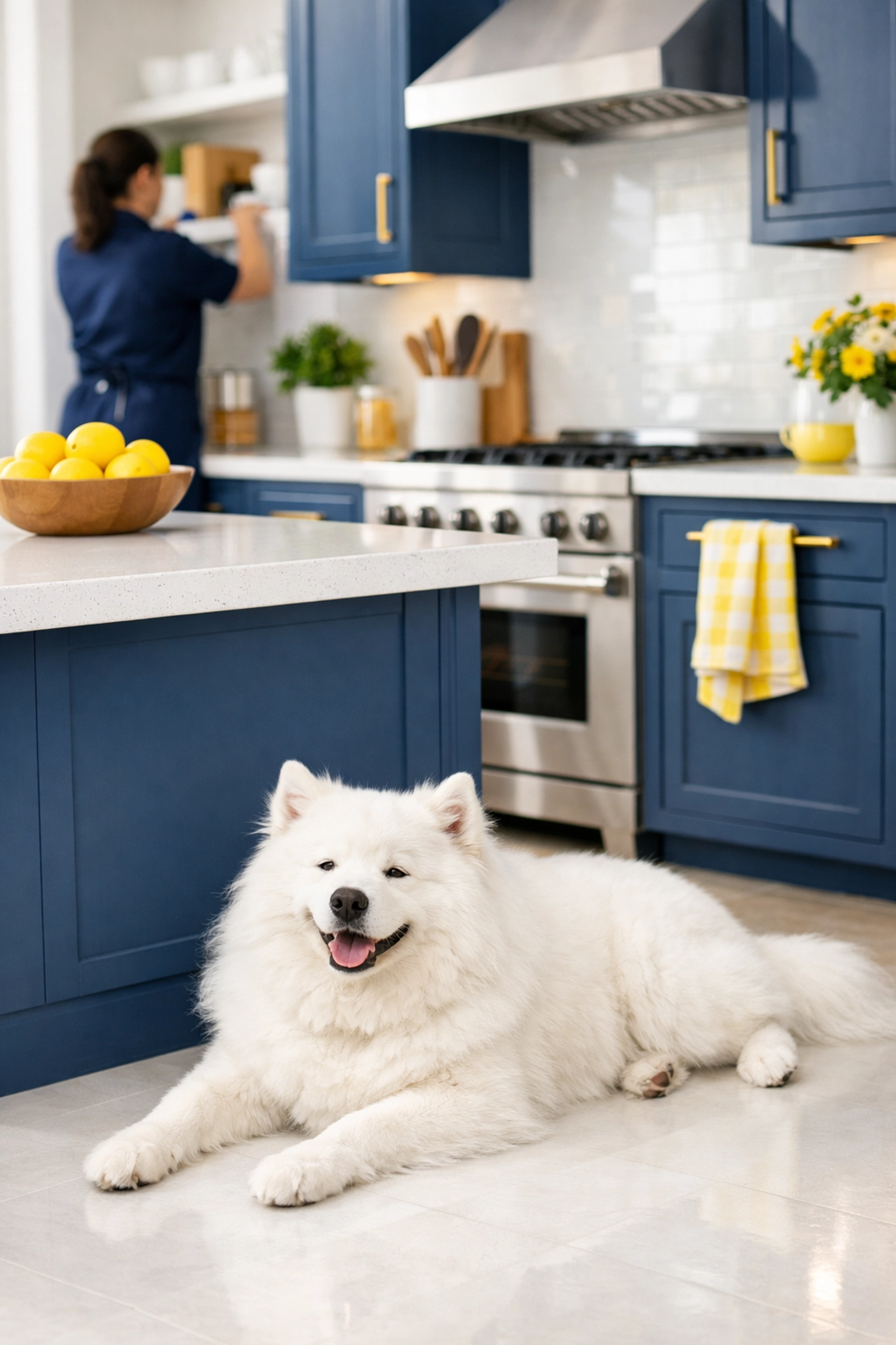 Spotless Wellesley kitchen after professional residential cleaning with safe, pet-friendly products.