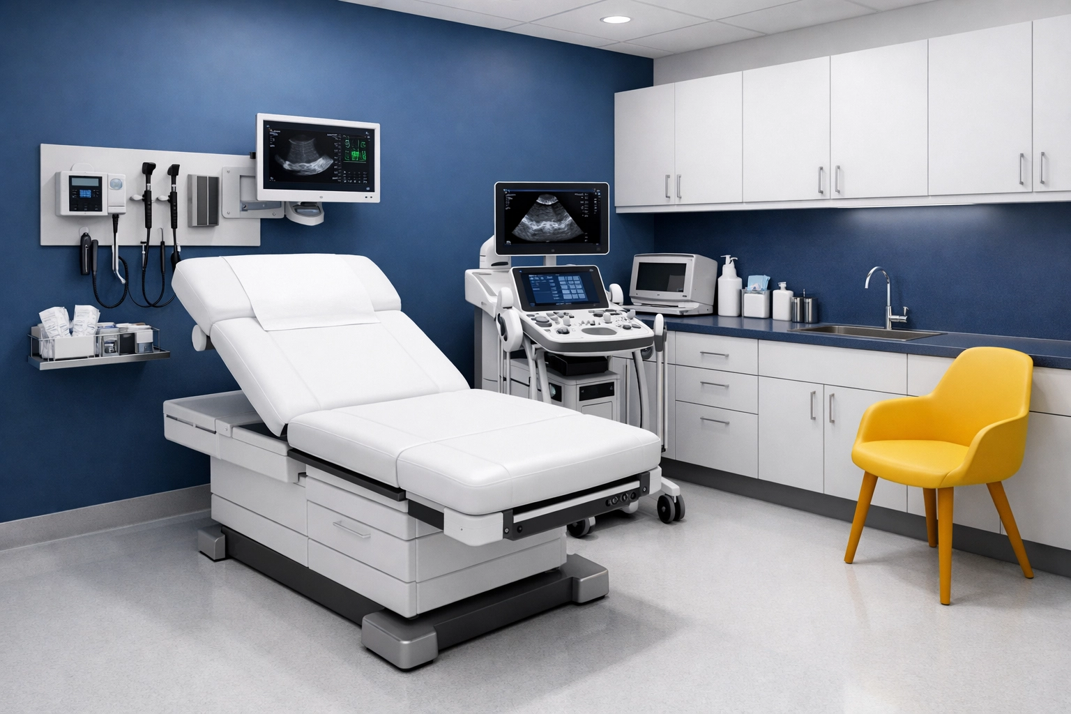 Meticulously clean medical examination room showcasing expert sanitization services in Massachusetts.