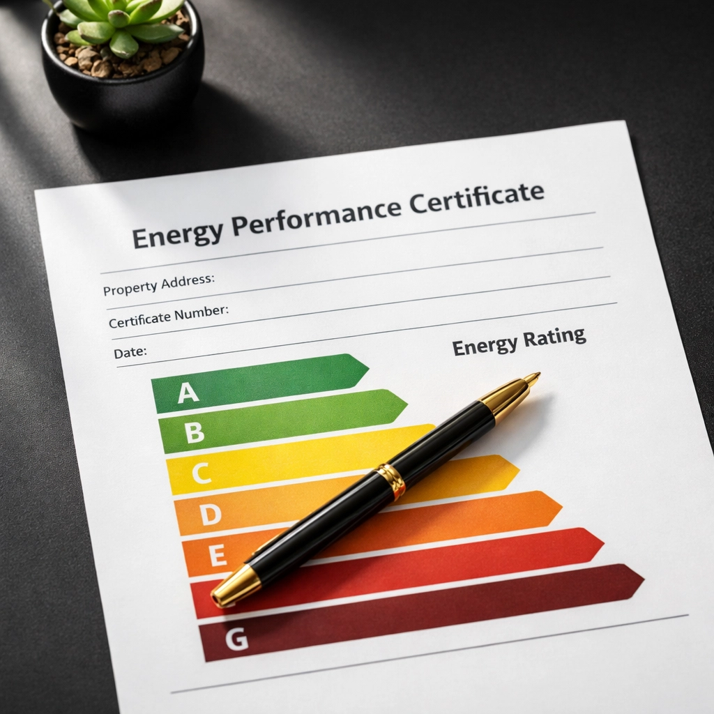 Energy Performance Certificate showing EPC rating bands with C rating highlighted for MEES compliance
