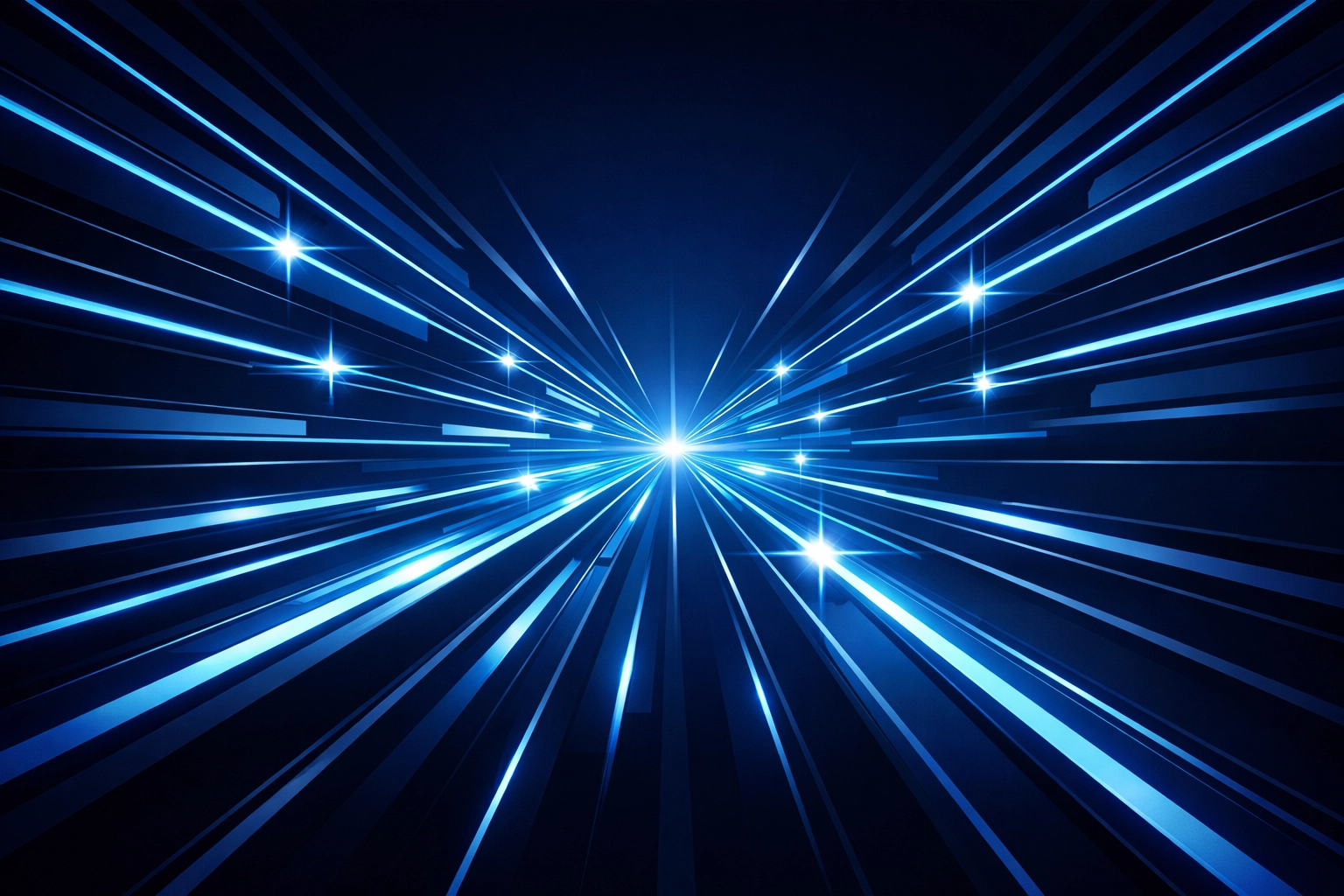 Glowing data lines symbolizing high-performance web hosting and fast site speeds for AI crawlers.