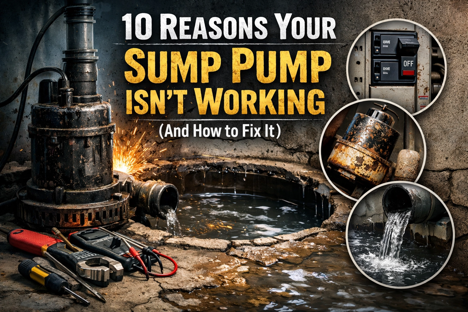 [HERO] 10 Reasons Your Sump Pump Isn’t Working (And How to Fix It)