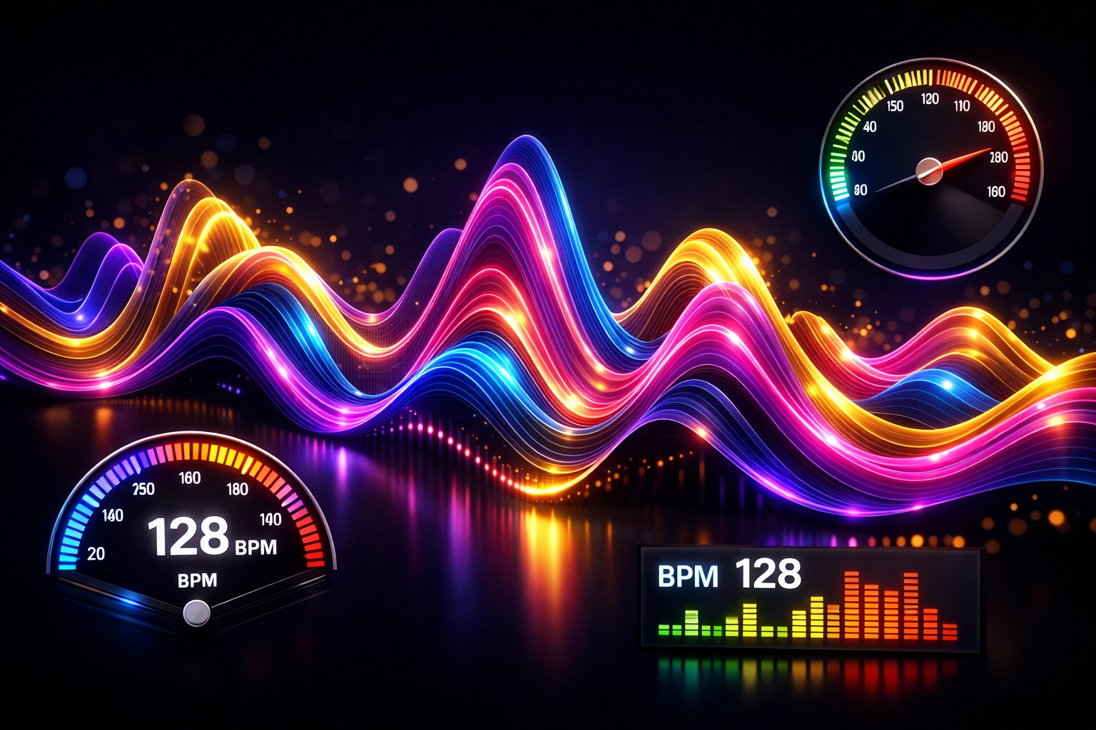 Visual representation of hip hop music energy flow and BPM in playlist curation