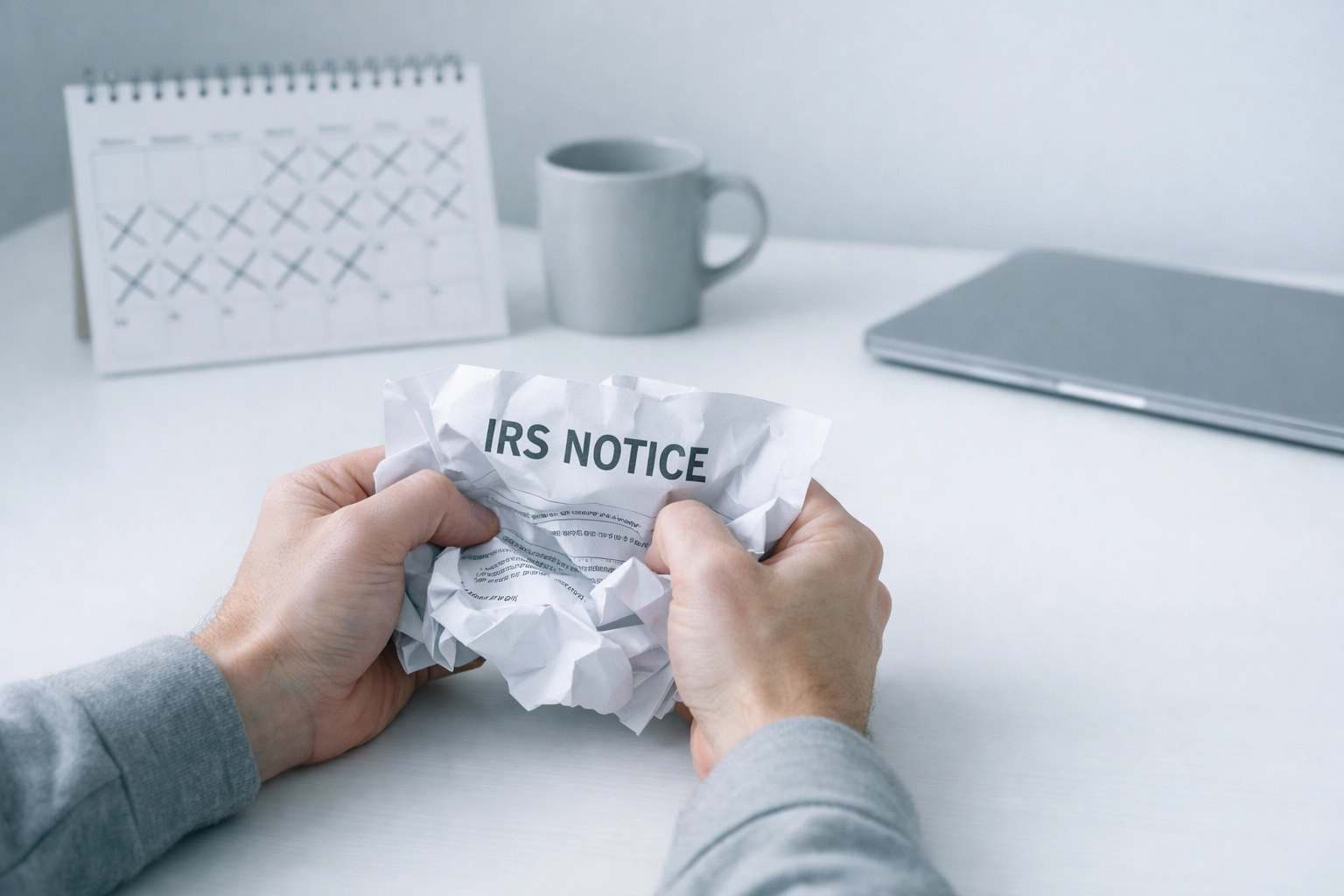 IRS notice letter causing tax refund delay from missing signature