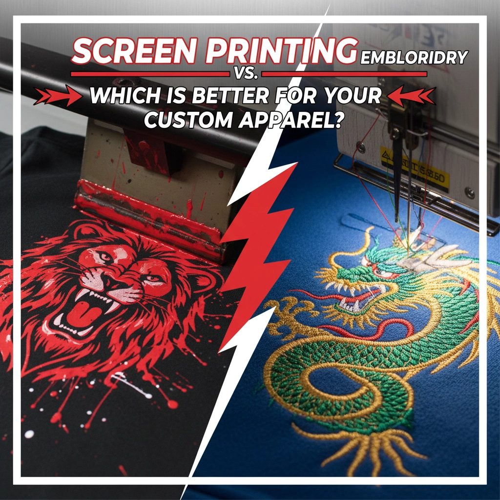Screen Printing Vs Embroidery: Which Is Better For Your Custom Apparel?