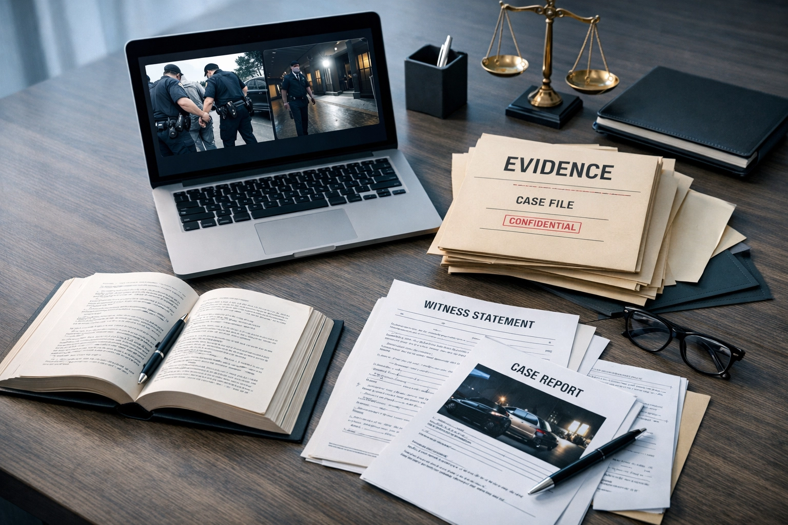 DUI defense attorney reviewing case evidence and legal documents