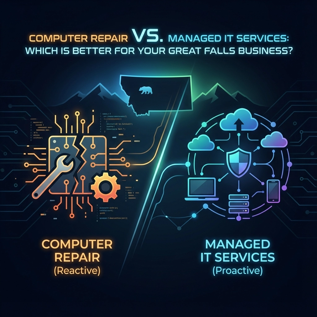Great Falls, Montana IT support — computer repair in Great Falls MT vs managed IT services Great Falls