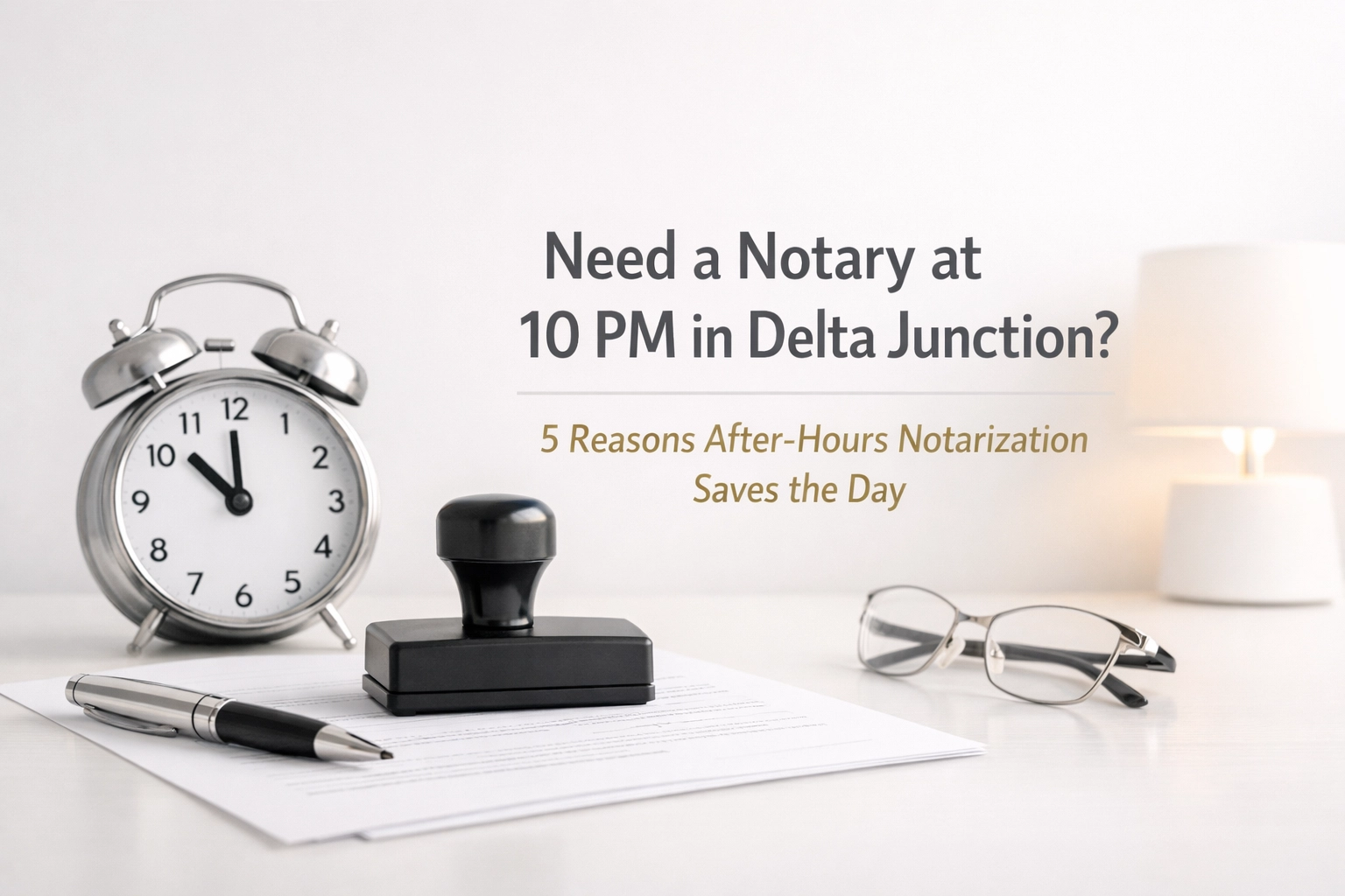 [HERO] Need a Notary at 10 PM in Delta Junction? 5 Reasons After-Hours Notarization Saves the Day
