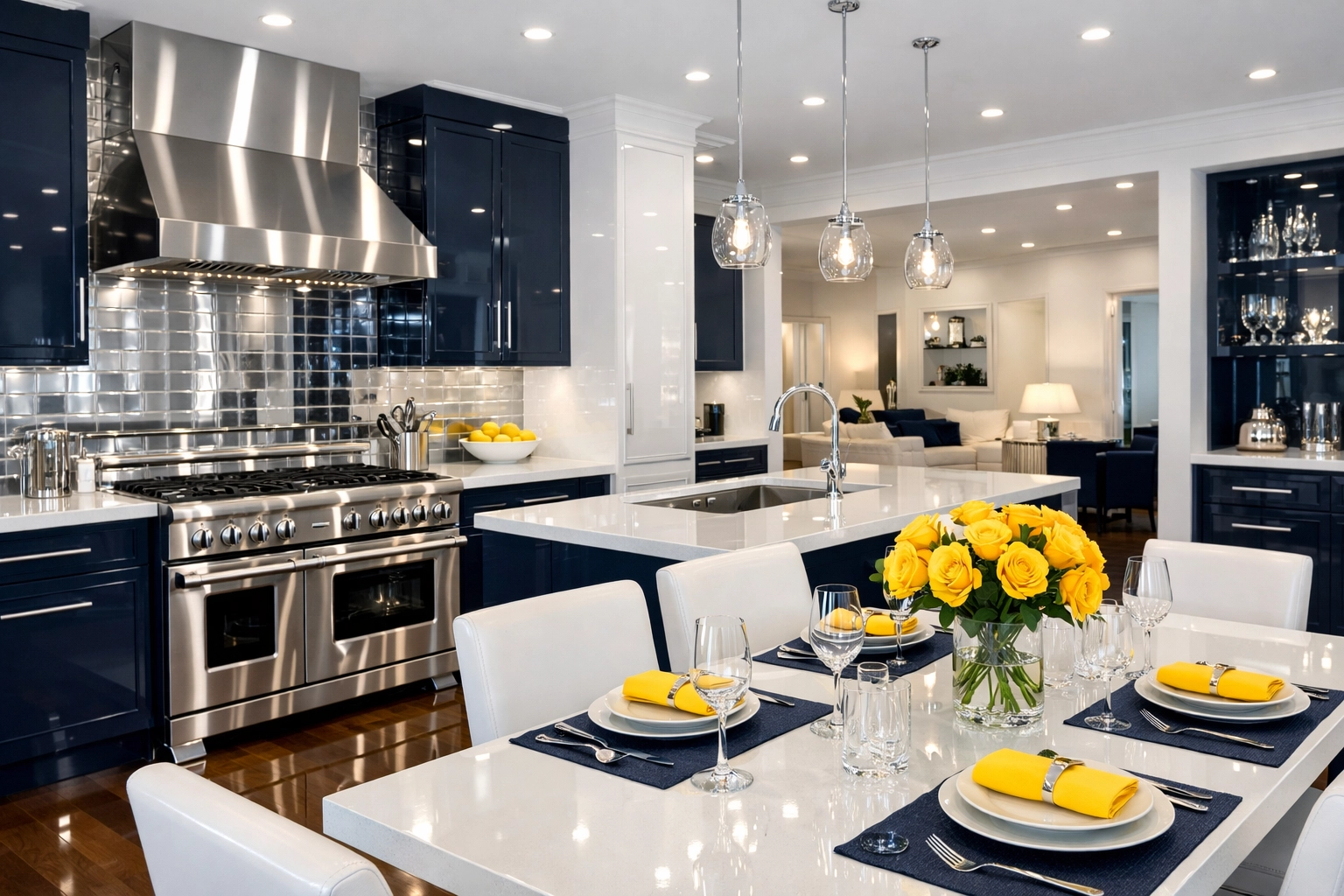 Detailed deep cleaning results in a modern Wellesley MA kitchen featuring sparkling surfaces.