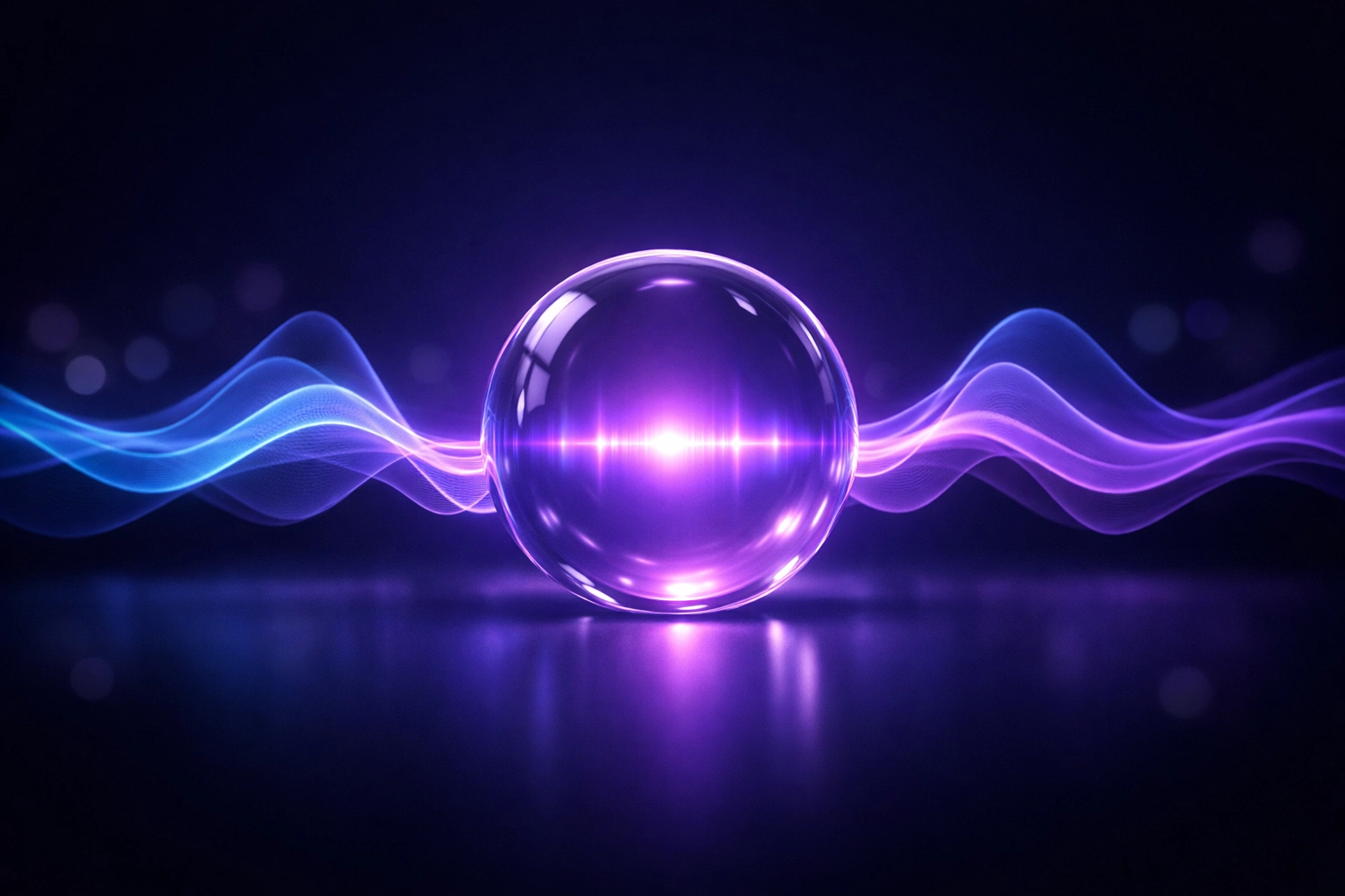 Futuristic AI agent icon representing automated customer communication and appointment booking.