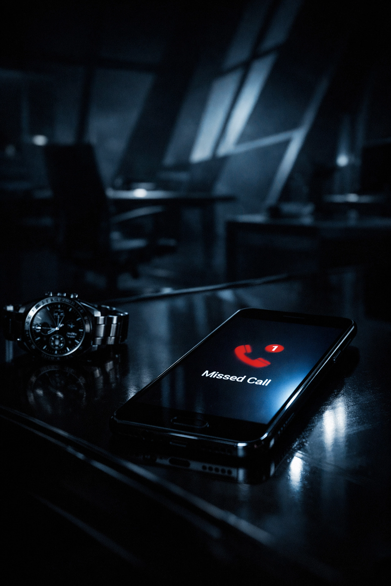 Smartphone with a missed notification icon, symbolizing lost revenue from poor online visibility.