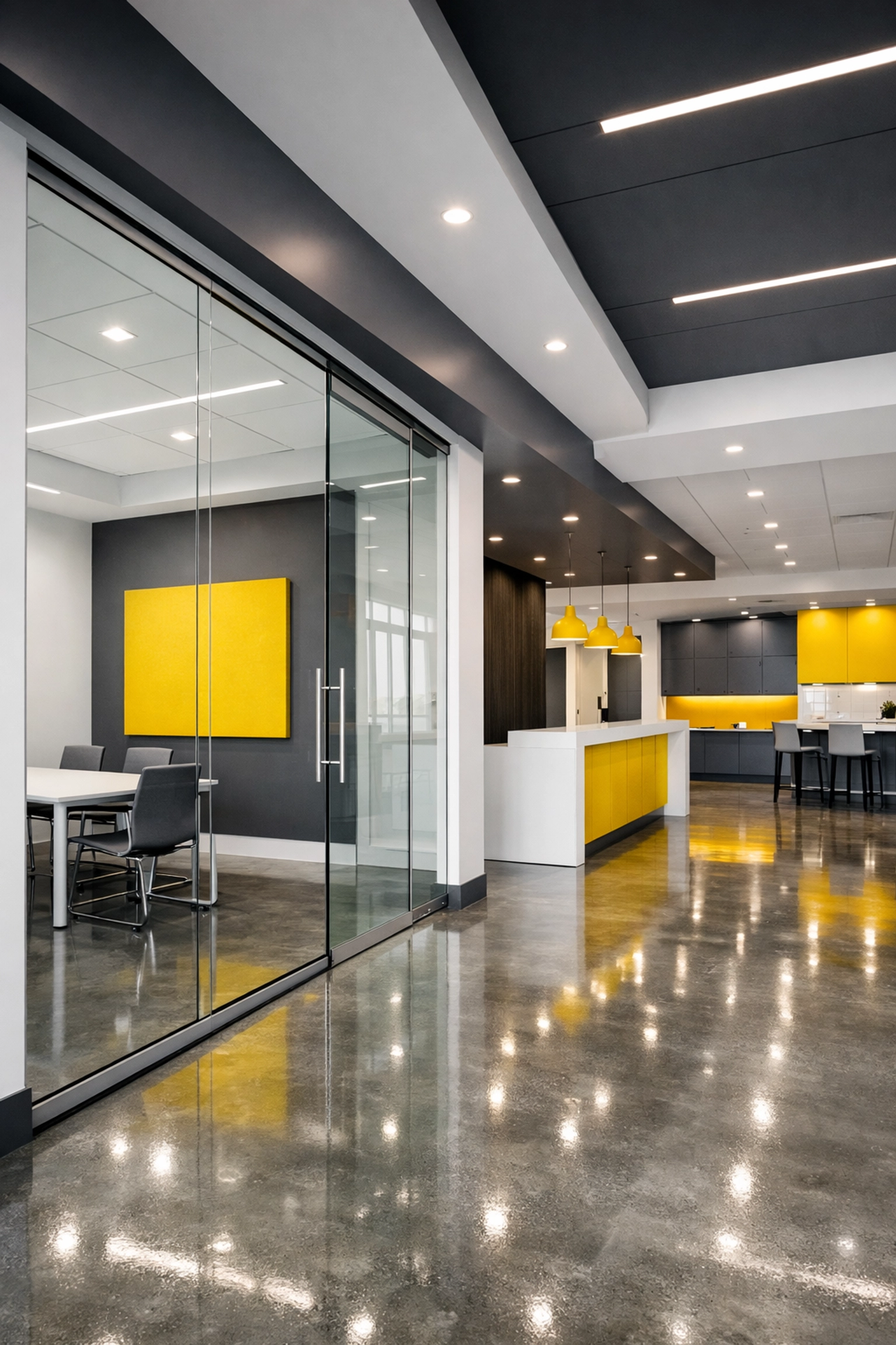 Spotless renovated office reflecting quality commercial cleaning Littleton for new business spaces.