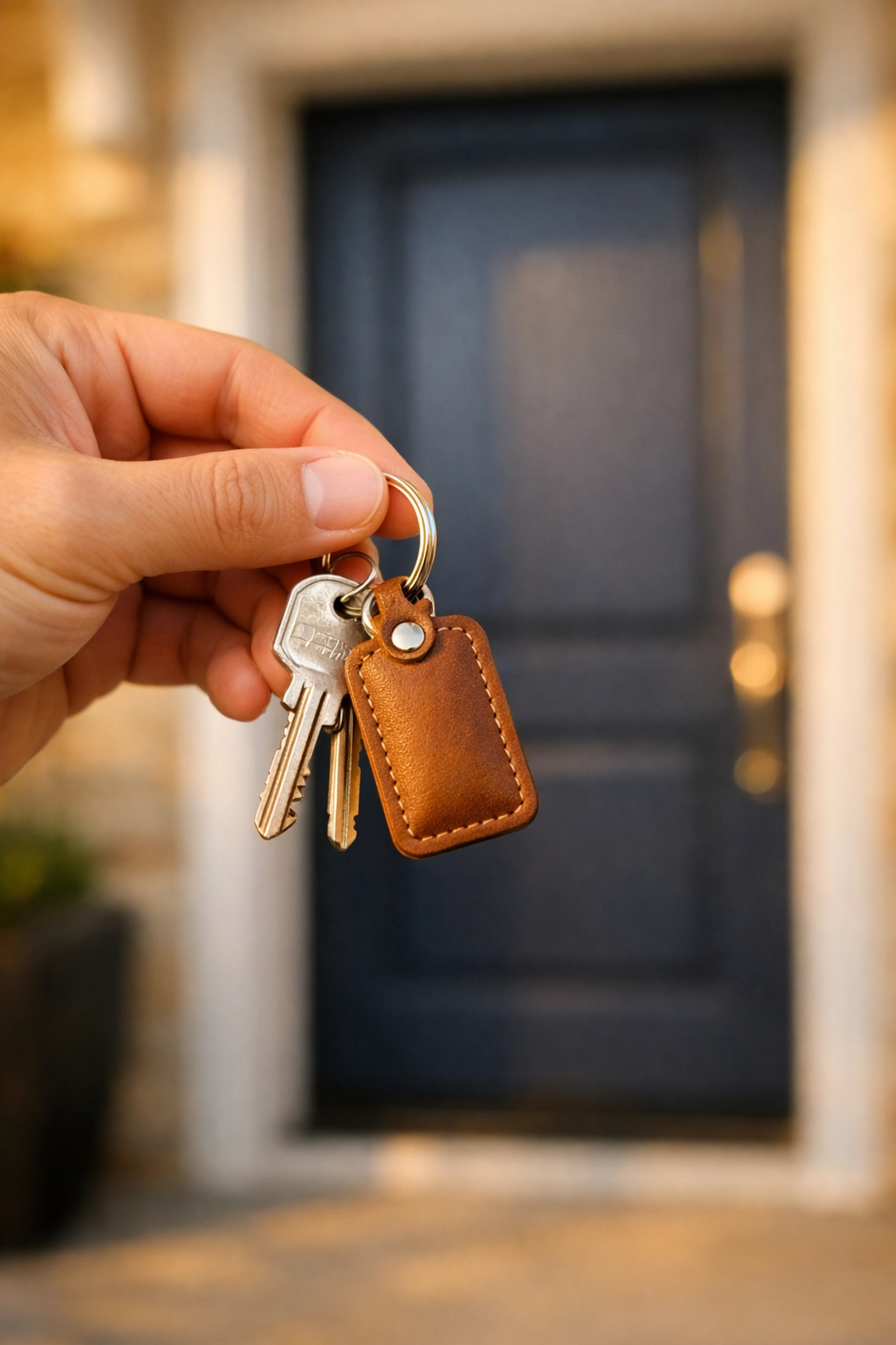 Close-up of house keys symbolizing financial stability through rent reporting and local Texas credit unions.