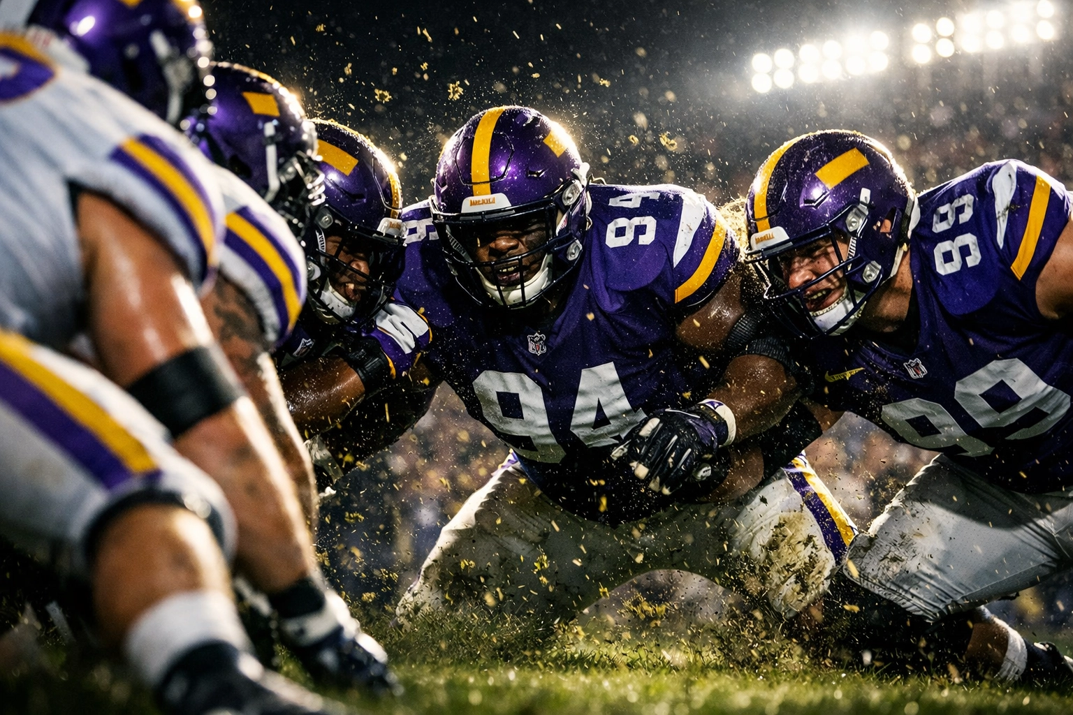 Tennessee Tech defensive line in action showing physical championship-caliber play