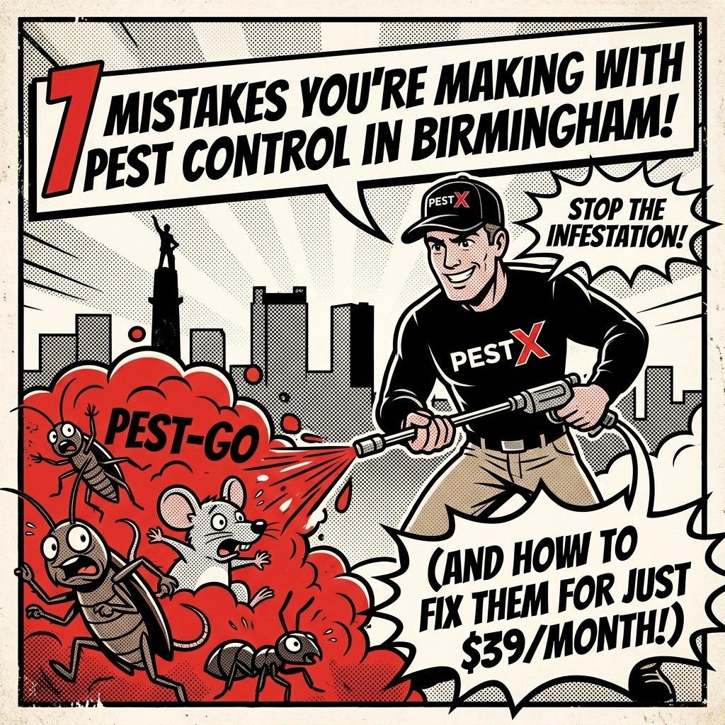 [HERO] 7 Mistakes You’re Making with Pest Control in Birmingham (And How to Fix Them for Just $39/Month)