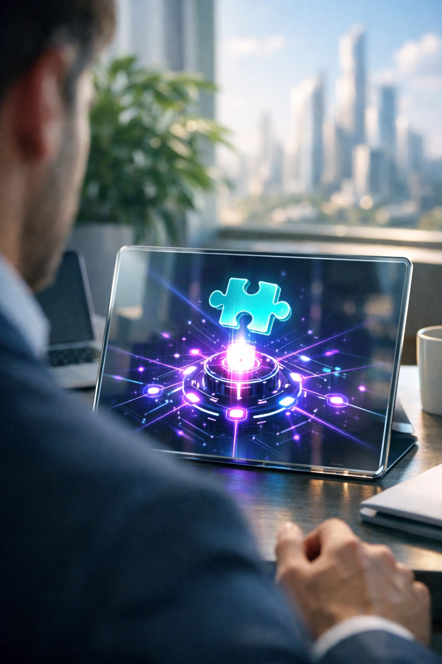 Merchant using a digital interface to manage self-custody merchant accounts and crypto POS for small business.