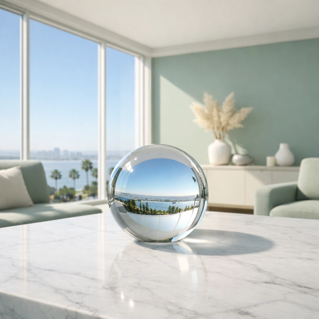 A clear view from a bright home representing mental clarity and focus through San Diego IV therapy.