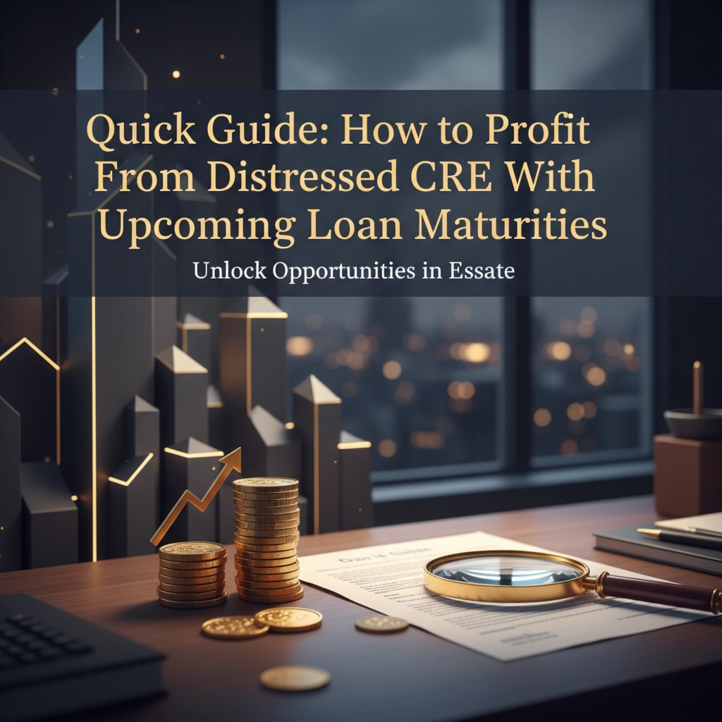 Quick Guide: How to Profit From Distressed CRE With Upcoming Loan Maturities