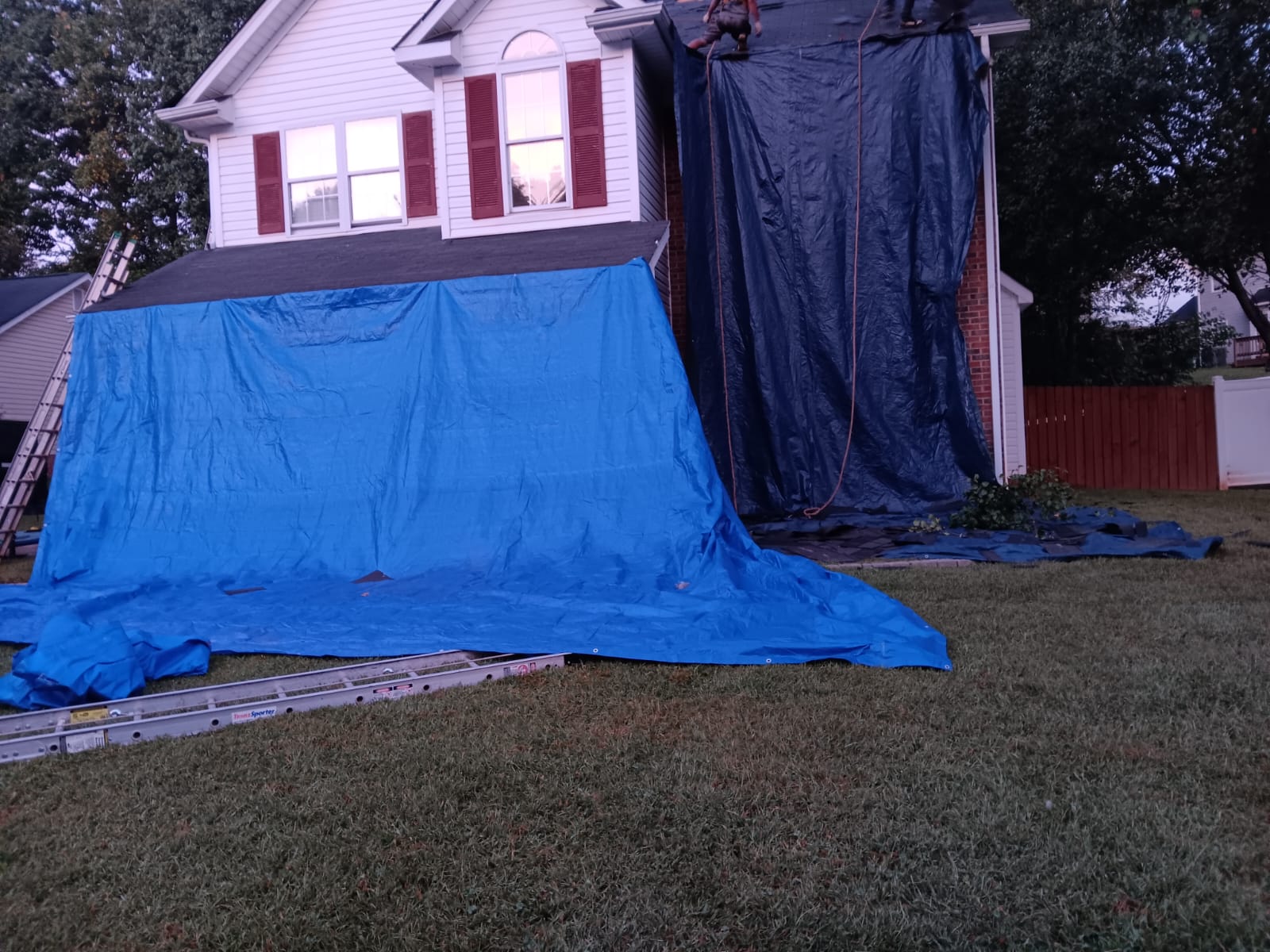 Unfinished Residential Roofing Project