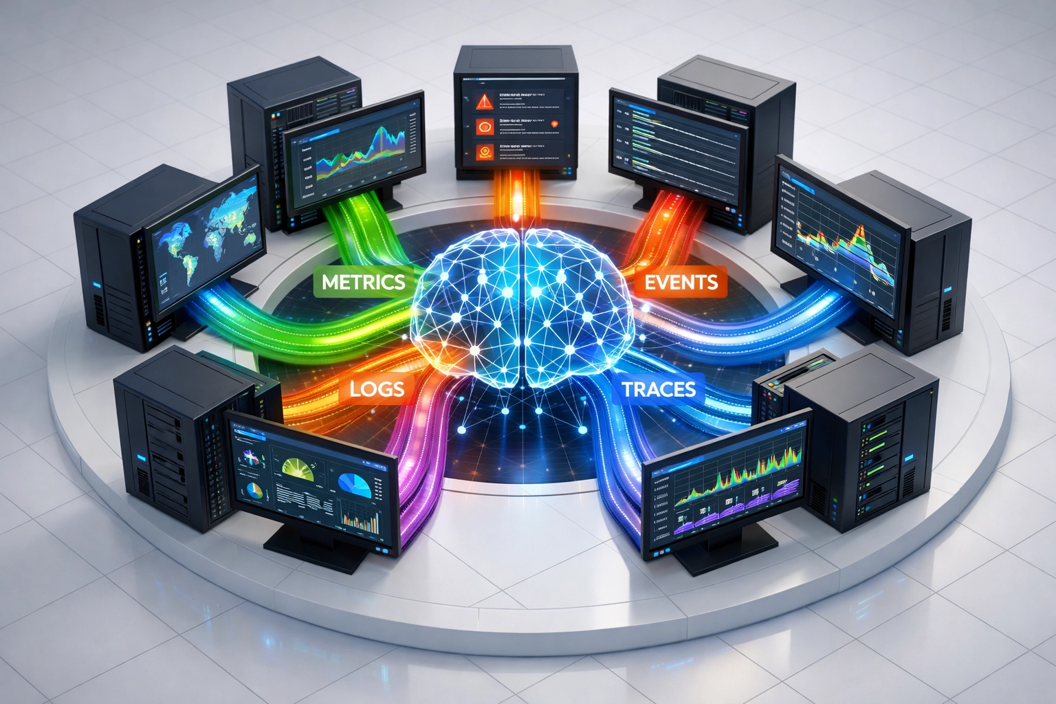 ServiceNow ITOM observability integration with monitoring platforms and AI-driven data correlation