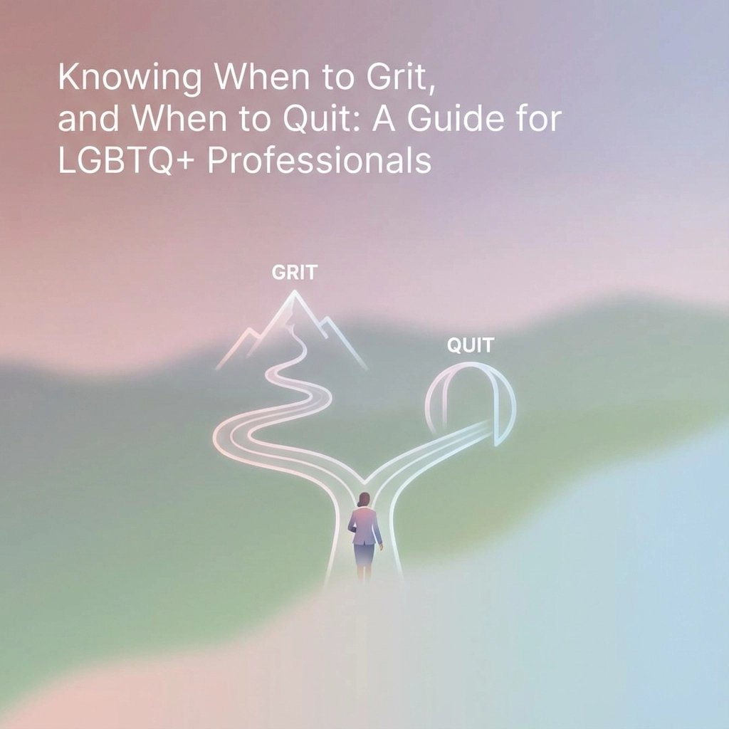 Knowing When to Grit, and When to Quit: A Guide for LGBTQ+ Professionals