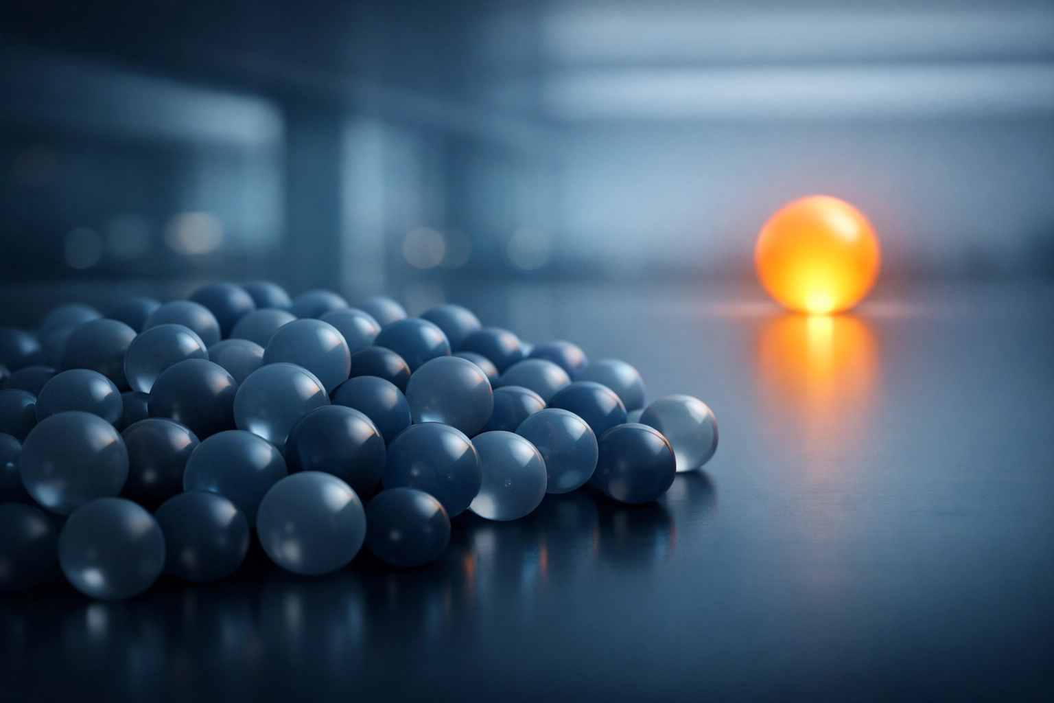 Data visualization of comparable company analysis showing a peer group cluster and a distant vanity outlier.