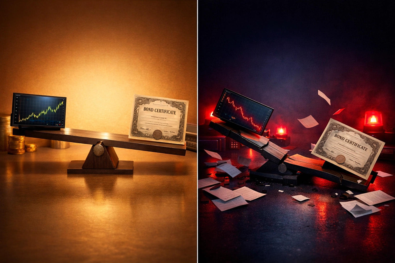 Traditional 60/40 portfolio balance breaking down as stocks and bonds fall together