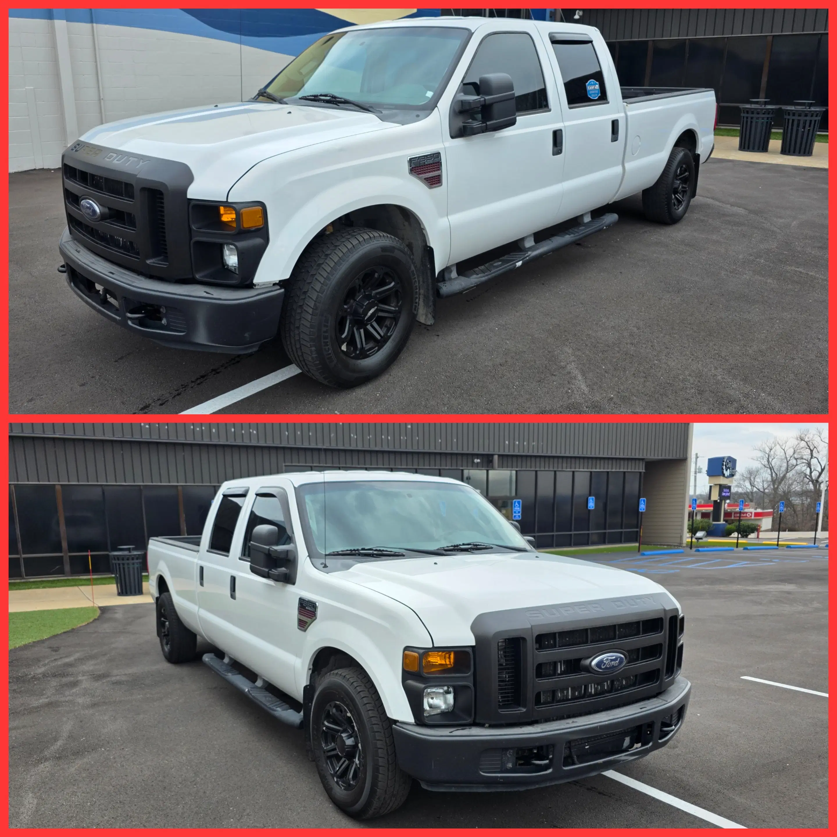White Ford Super Duty Crew Cab Pickup Truck at Grateful Motors